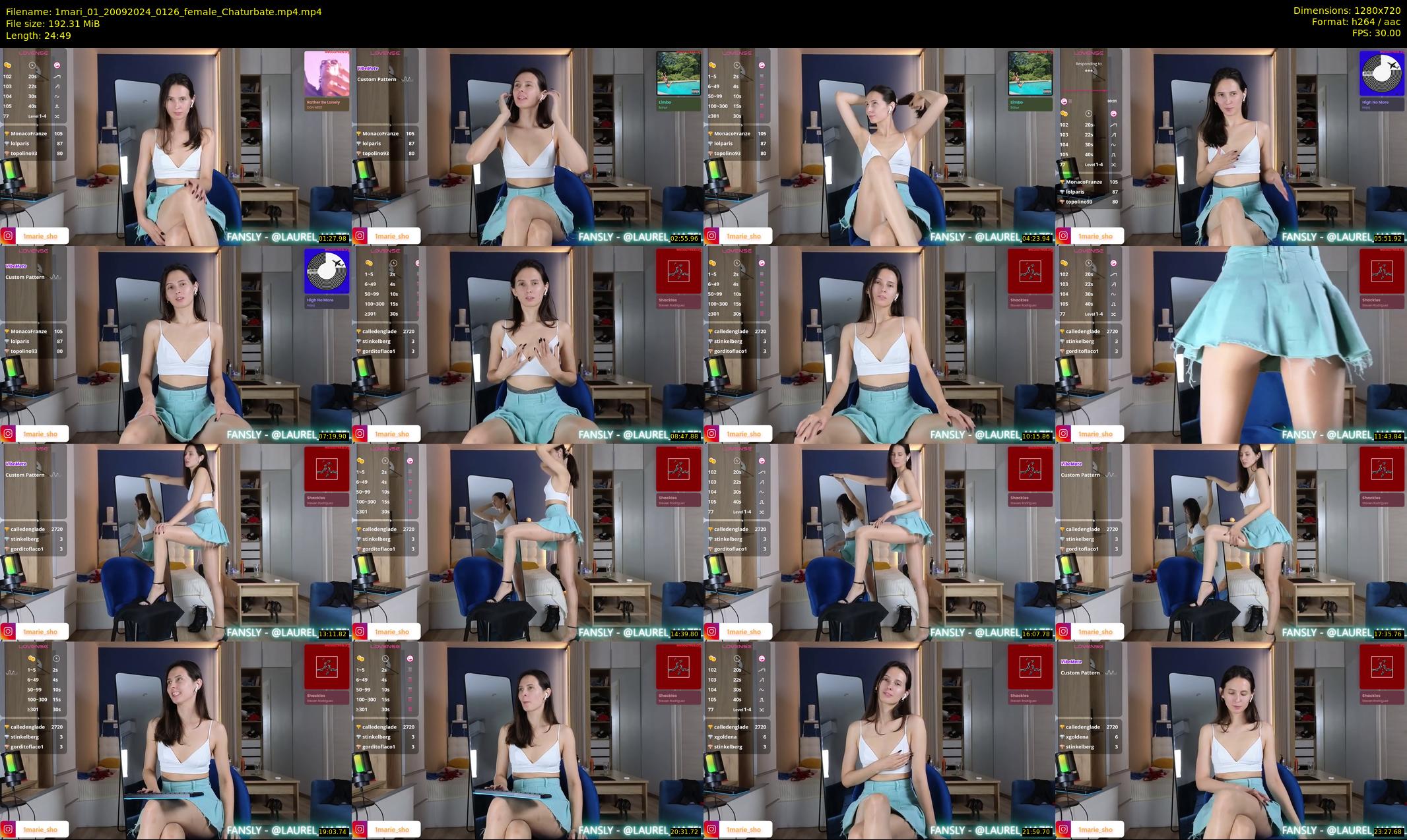 1mari_01 — 25 minute Chaturbate female cam show recording, 720p, Sep 20, 2024