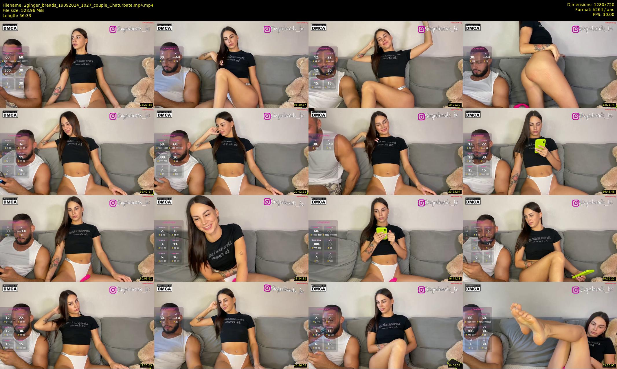 2ginger_breads — 57 minute Chaturbate couple cam show recording, 720p, Sep 19, 2024