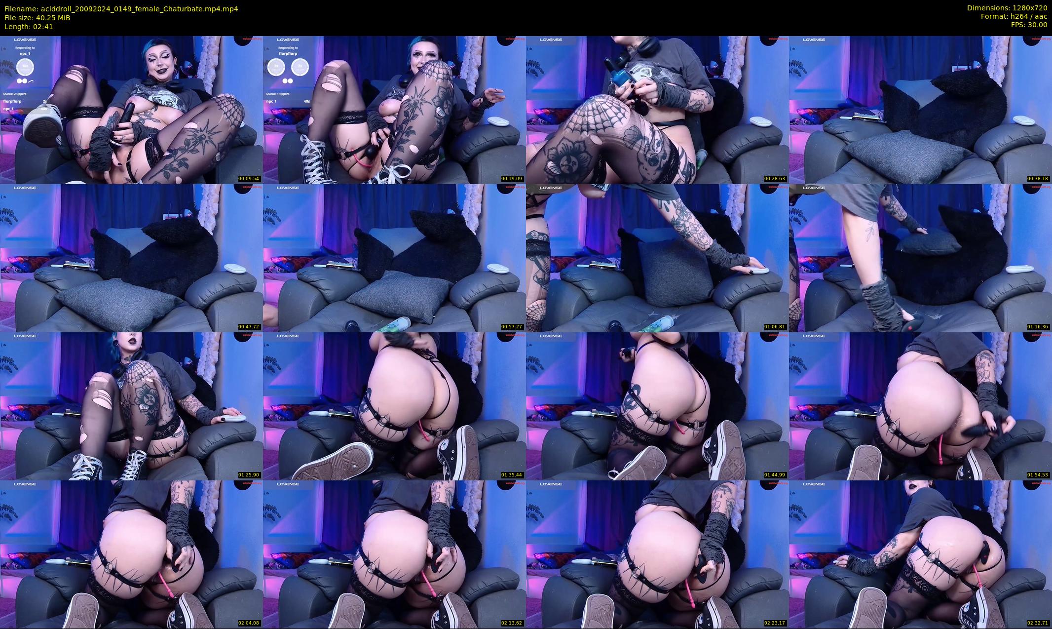 aciddroll — 3 minute Chaturbate female cam show recording, 720p, Sep 20, 2024