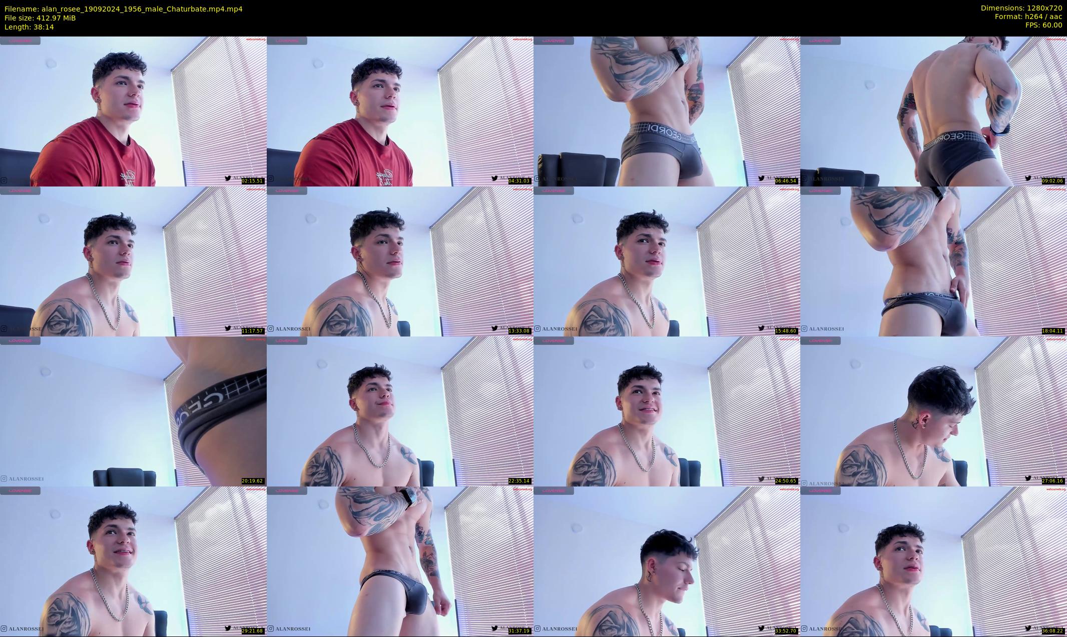 alan_rosee — 39 minute Chaturbate male cam show recording, 720p, Sep 19, 2024