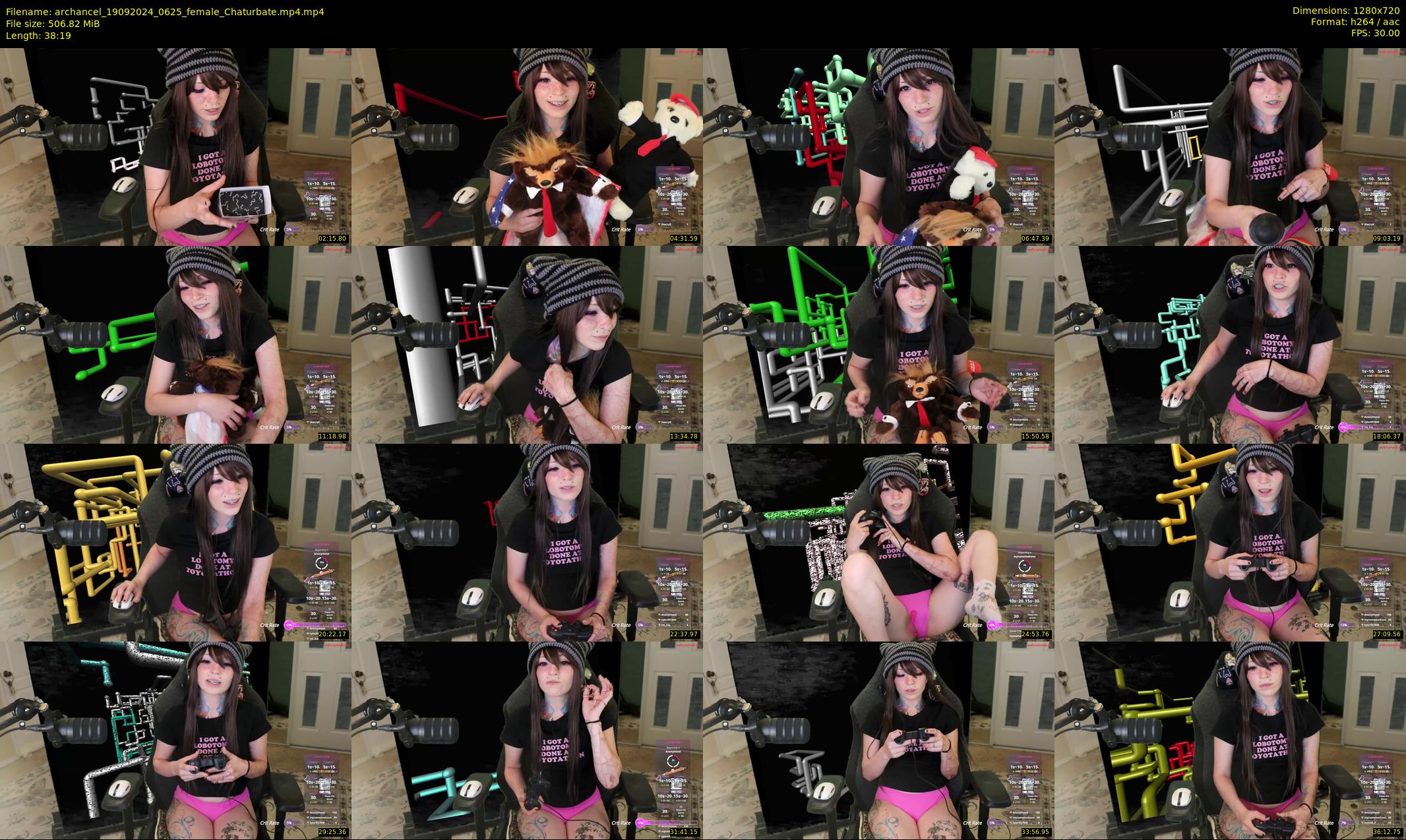 archancel — 39 minute Chaturbate female cam show recording, 720p, Sep 19, 2024