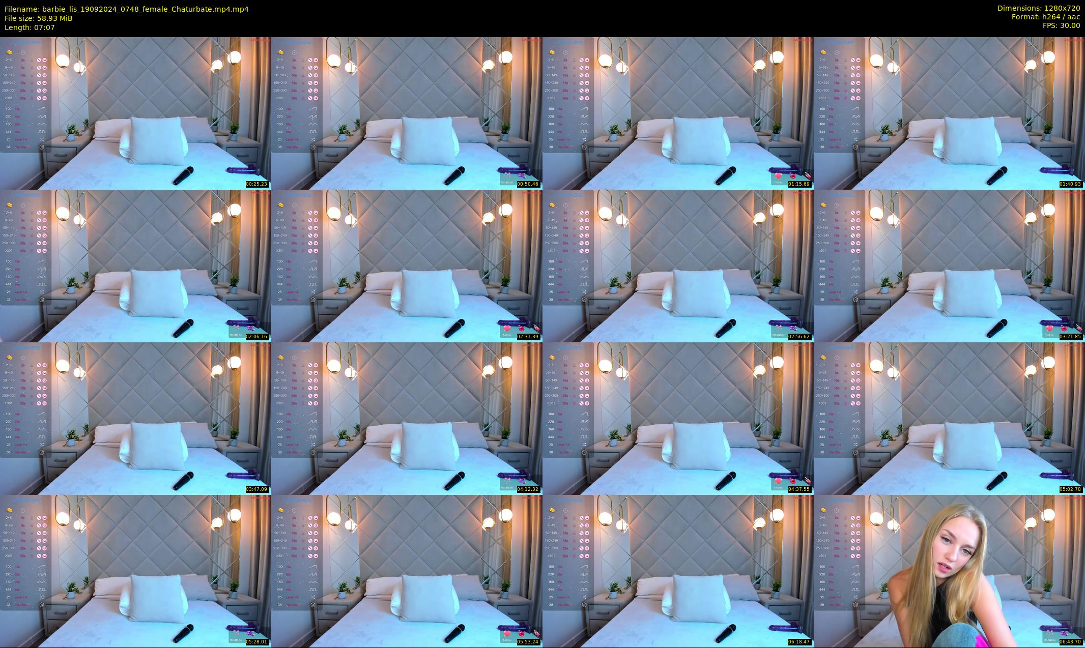 barbie_lis — 8 minute Chaturbate female cam show recording, 720p, Sep 19, 2024