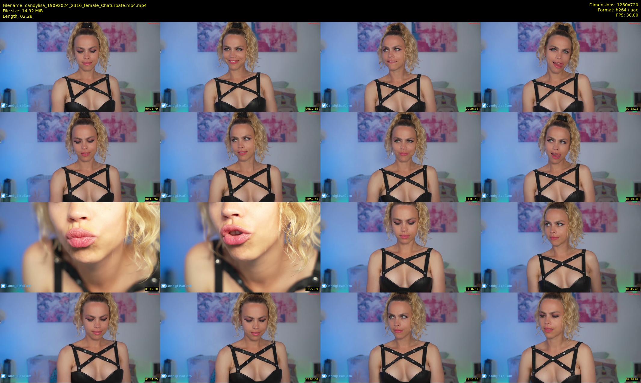 candylisa — 3 minute Chaturbate female cam show recording, 720p, Sep 19, 2024