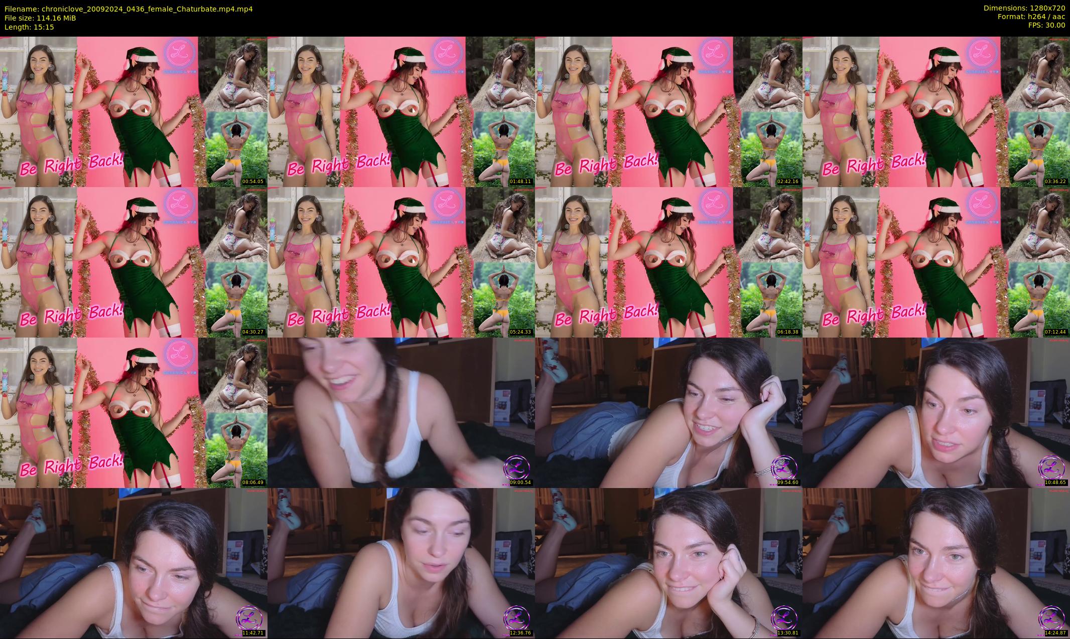 chroniclove — 16 minute Chaturbate female cam show recording, 720p, Sep 20, 2024