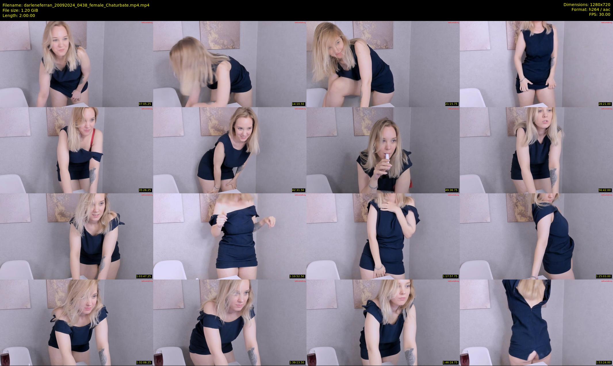 darleneferran — 120 minute Chaturbate female cam show recording, 720p, Sep 20, 2024