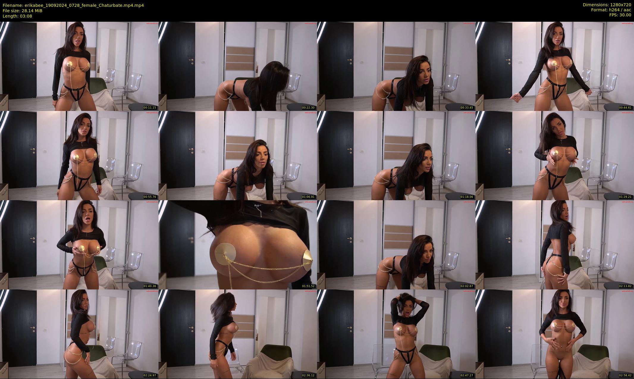 erikabee — 4 minute Chaturbate female cam show recording, 720p, Sep 19, 2024