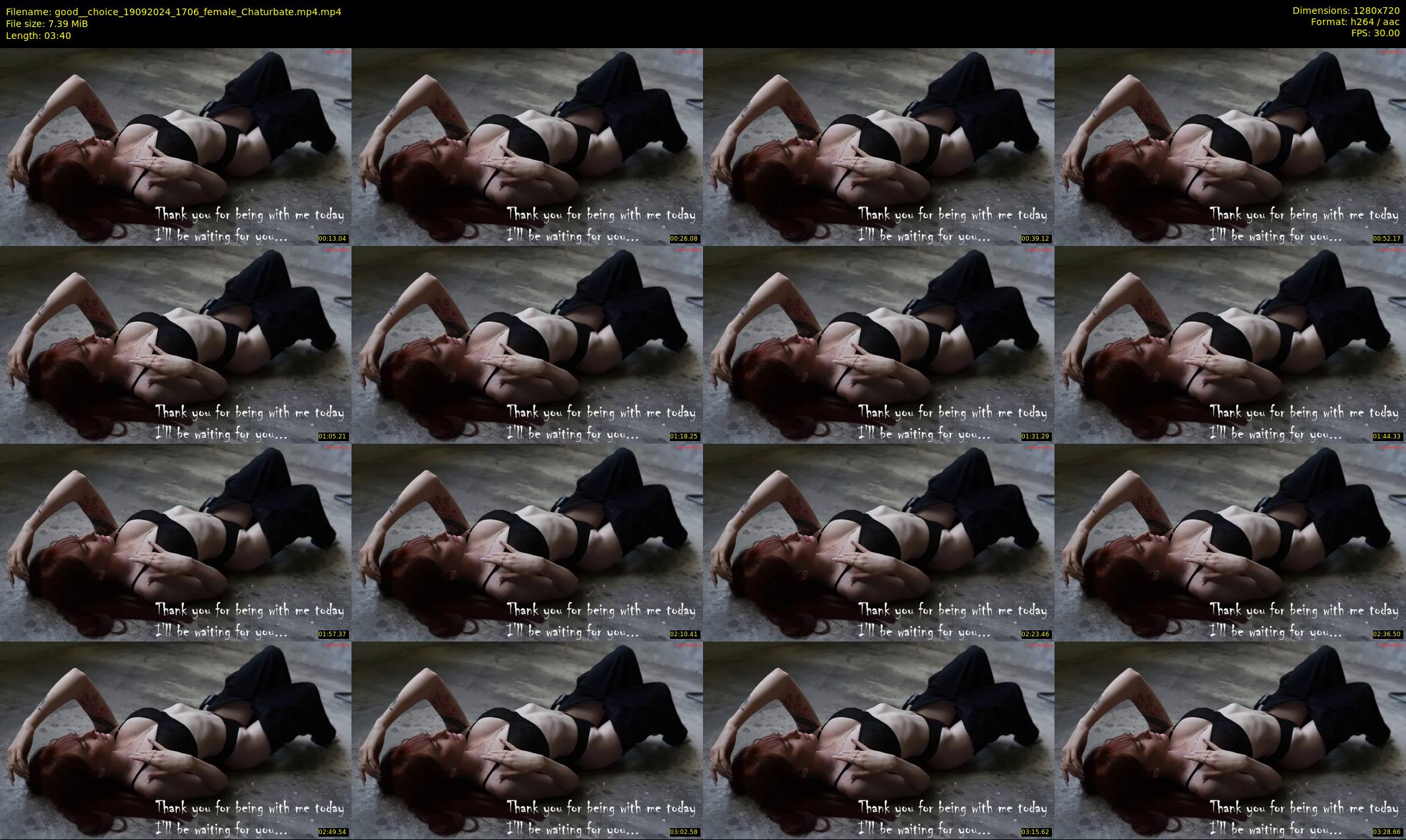 good__choice — 4 minute Chaturbate female cam show recording, 720p, Sep 19, 2024