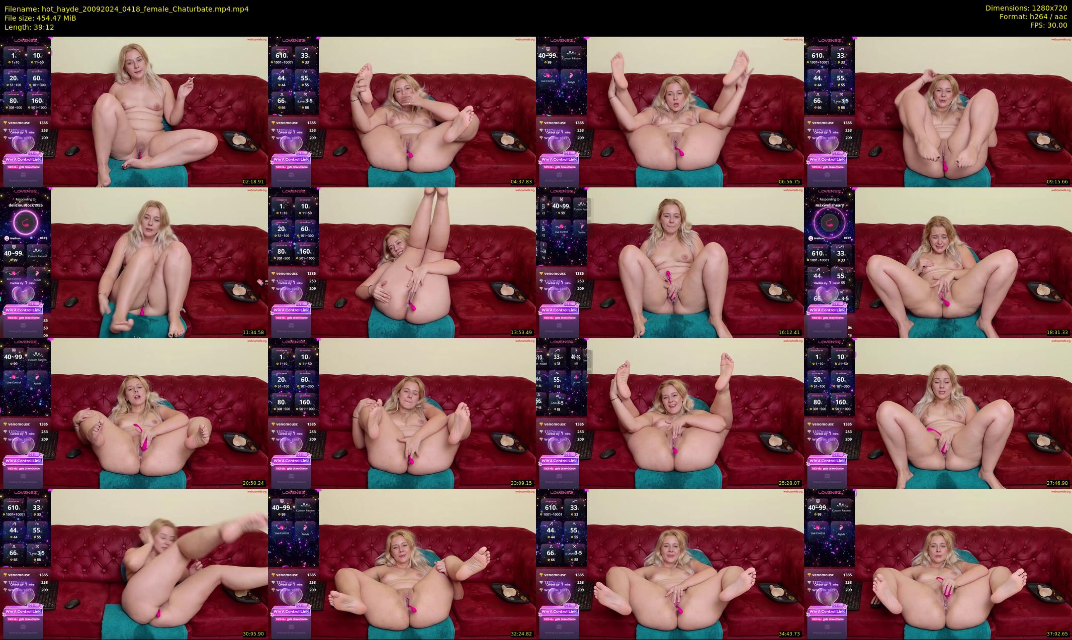 hot_hayde — 40 minute Chaturbate female cam show recording, 720p, Sep 20, 2024