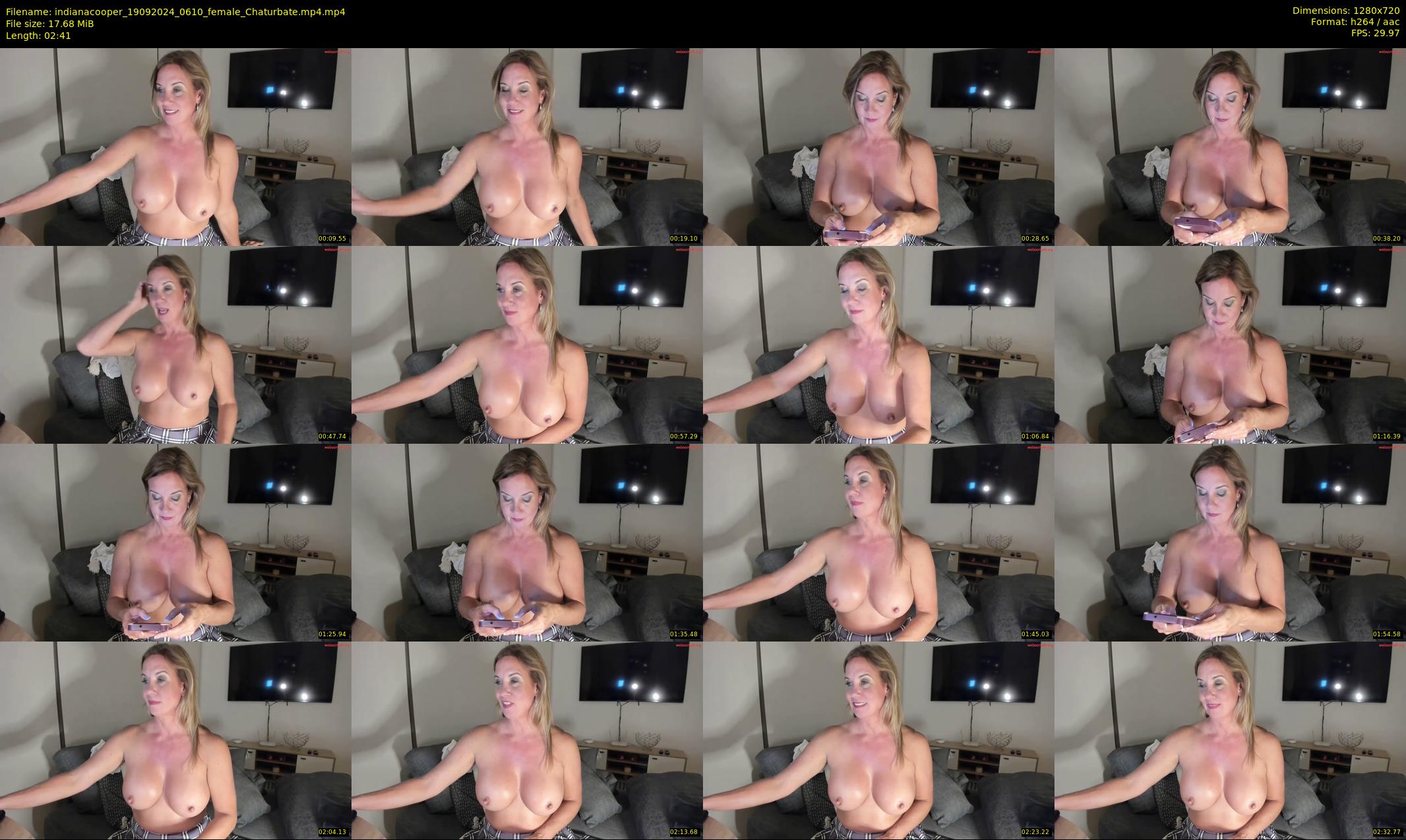 indianacooper — 3 minute Chaturbate female cam show recording, 720p, Sep 19, 2024
