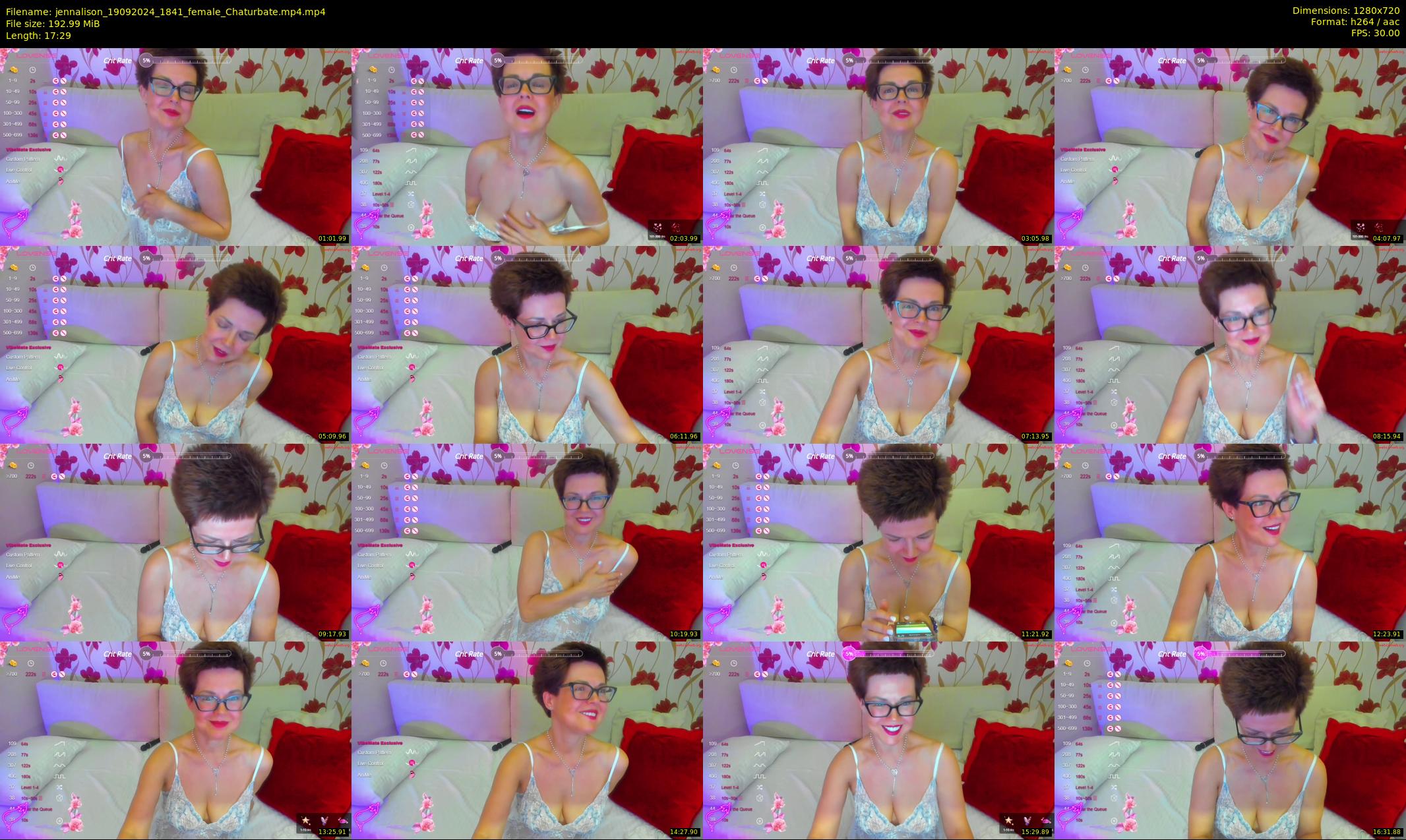 jennalison — 18 minute Chaturbate female cam show recording, 720p, Sep 19, 2024