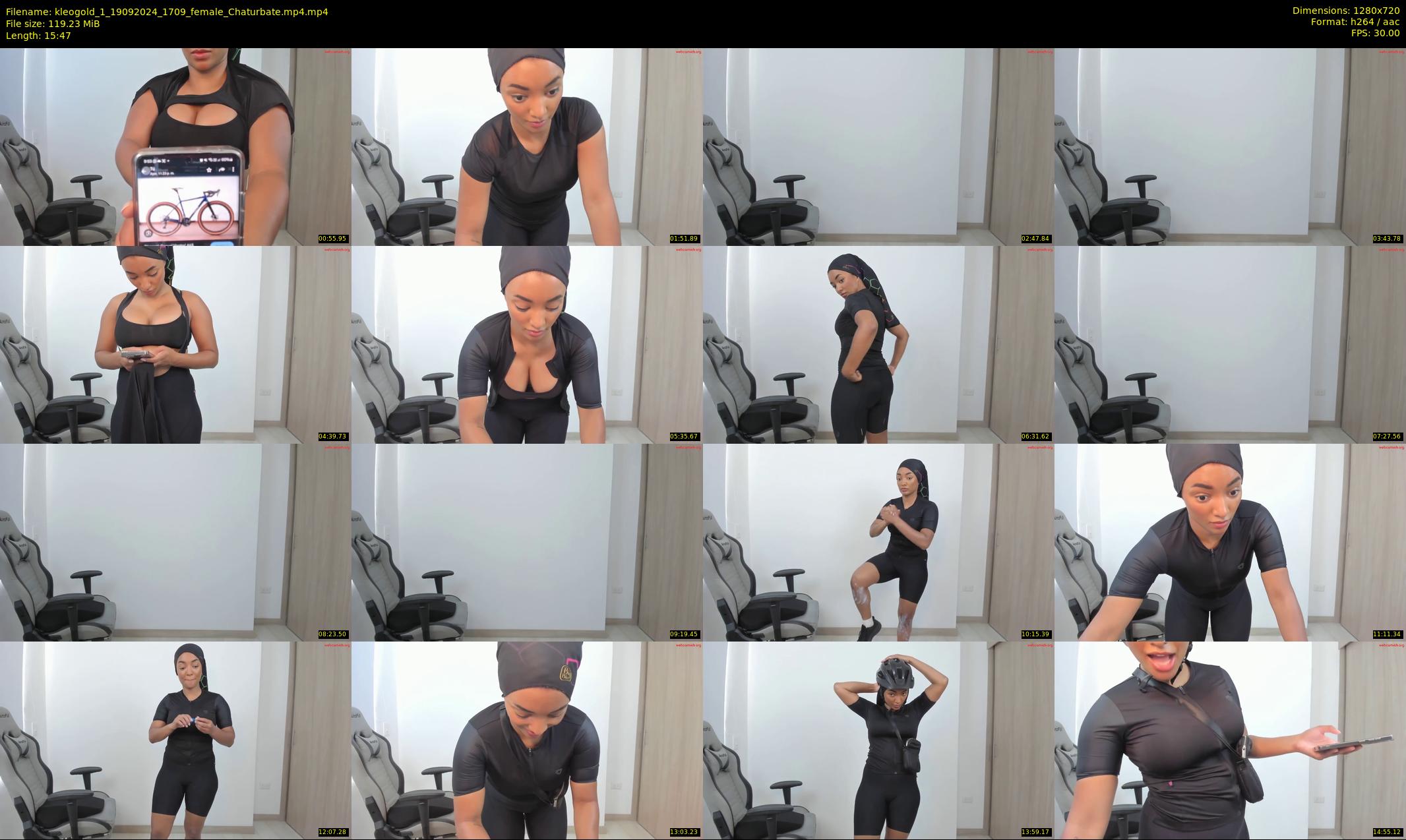 kleogold_1 — 16 minute Chaturbate female cam show recording, 720p, Sep 19, 2024