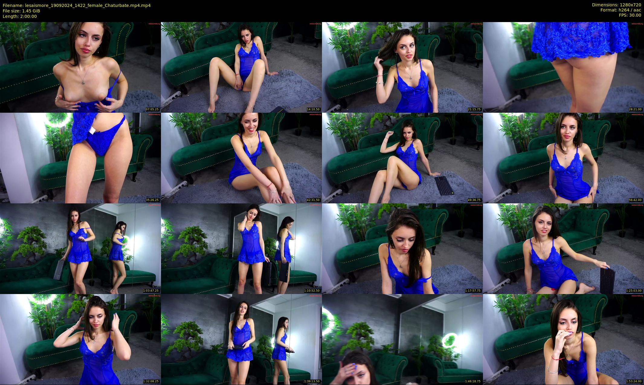lesaismore — 120 minute Chaturbate female cam show recording, 720p, Sep 19, 2024