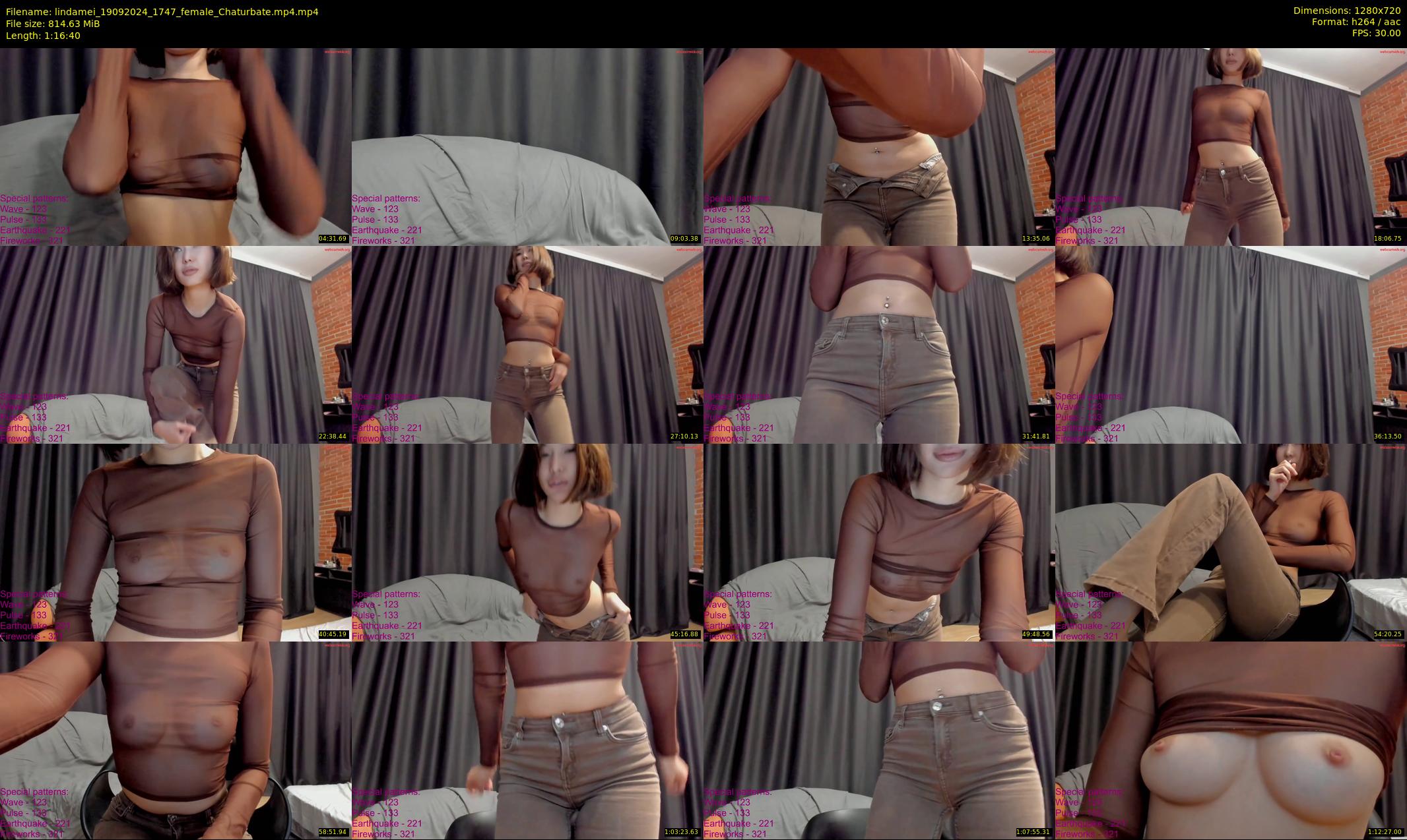 lindamei — 77 minute Chaturbate female cam show recording, 720p, Sep 19, 2024