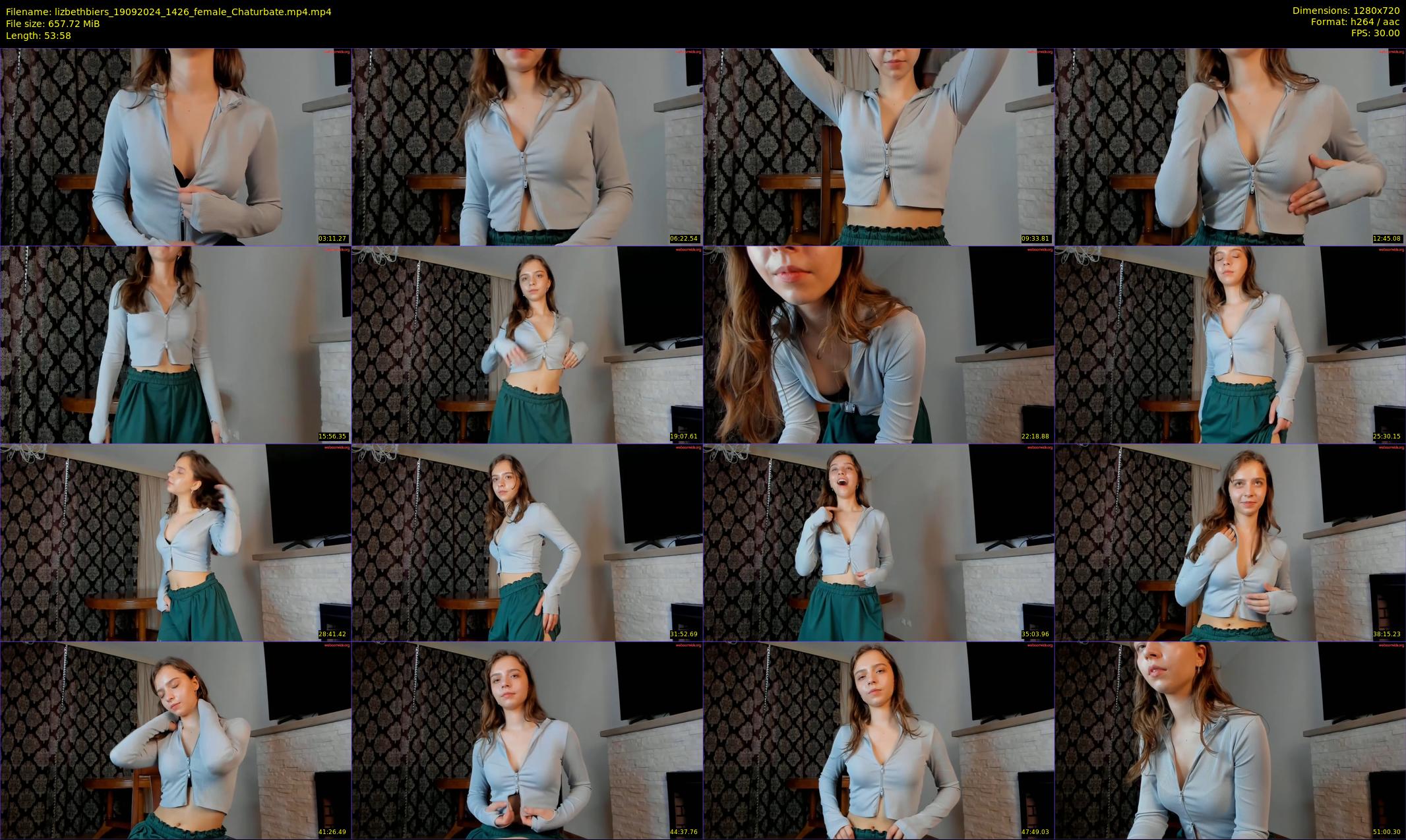 lizbethbiers — 54 minute Chaturbate female cam show recording, 720p, Sep 19, 2024