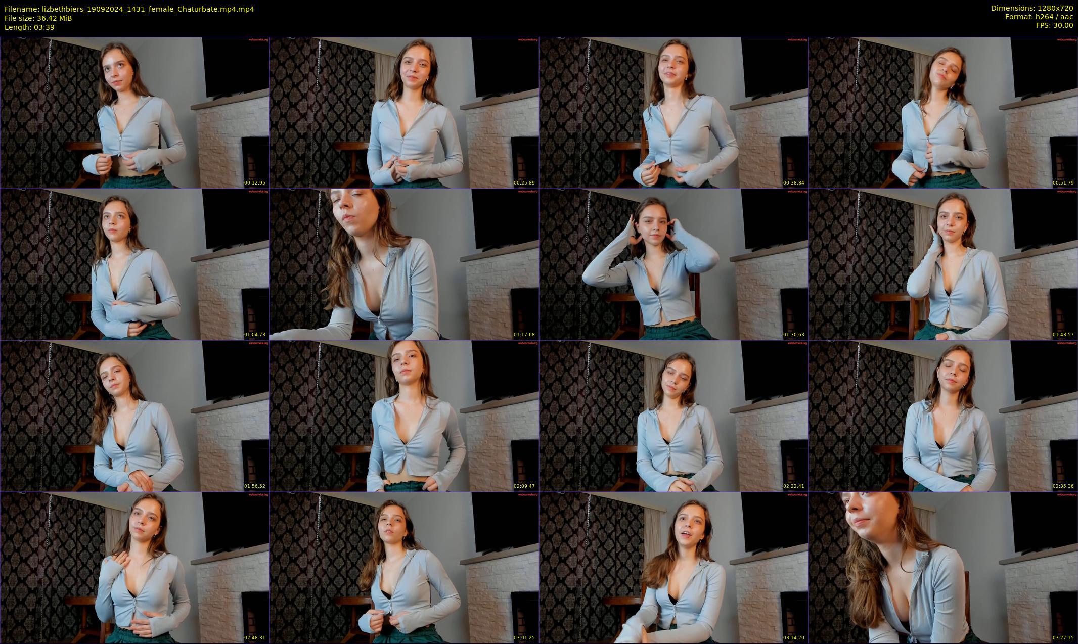lizbethbiers — 4 minute Chaturbate female cam show recording, 720p, Sep 19, 2024