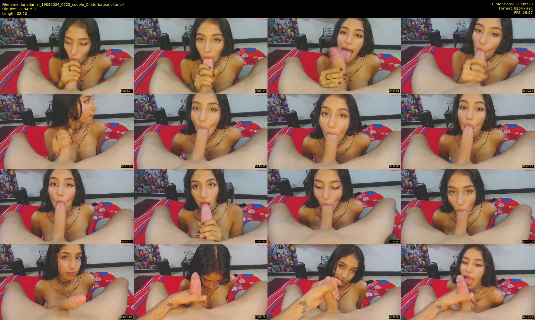 lunadaniel — 3 minute Chaturbate couple cam show recording, 720p, Sep 19, 2024