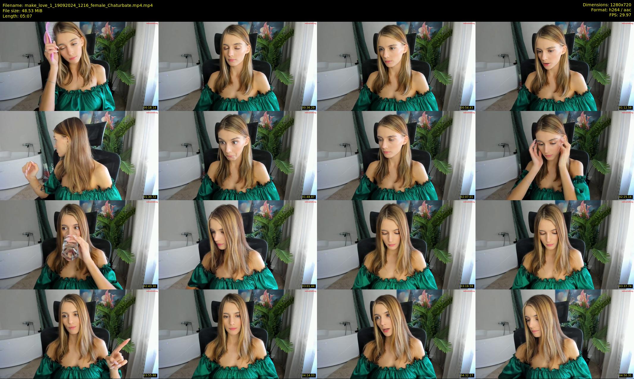 make_love_1 — 6 minute Chaturbate female cam show recording, 720p, Sep 19, 2024