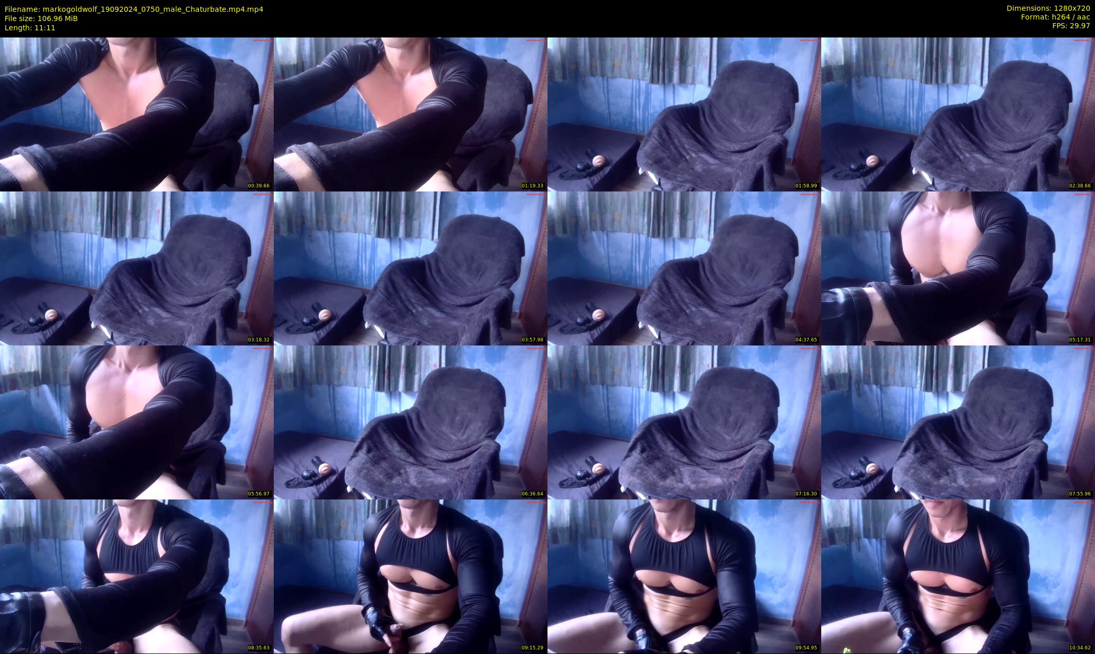 markogoldwolf — 12 minute Chaturbate male cam show recording, 720p, Sep 19, 2024
