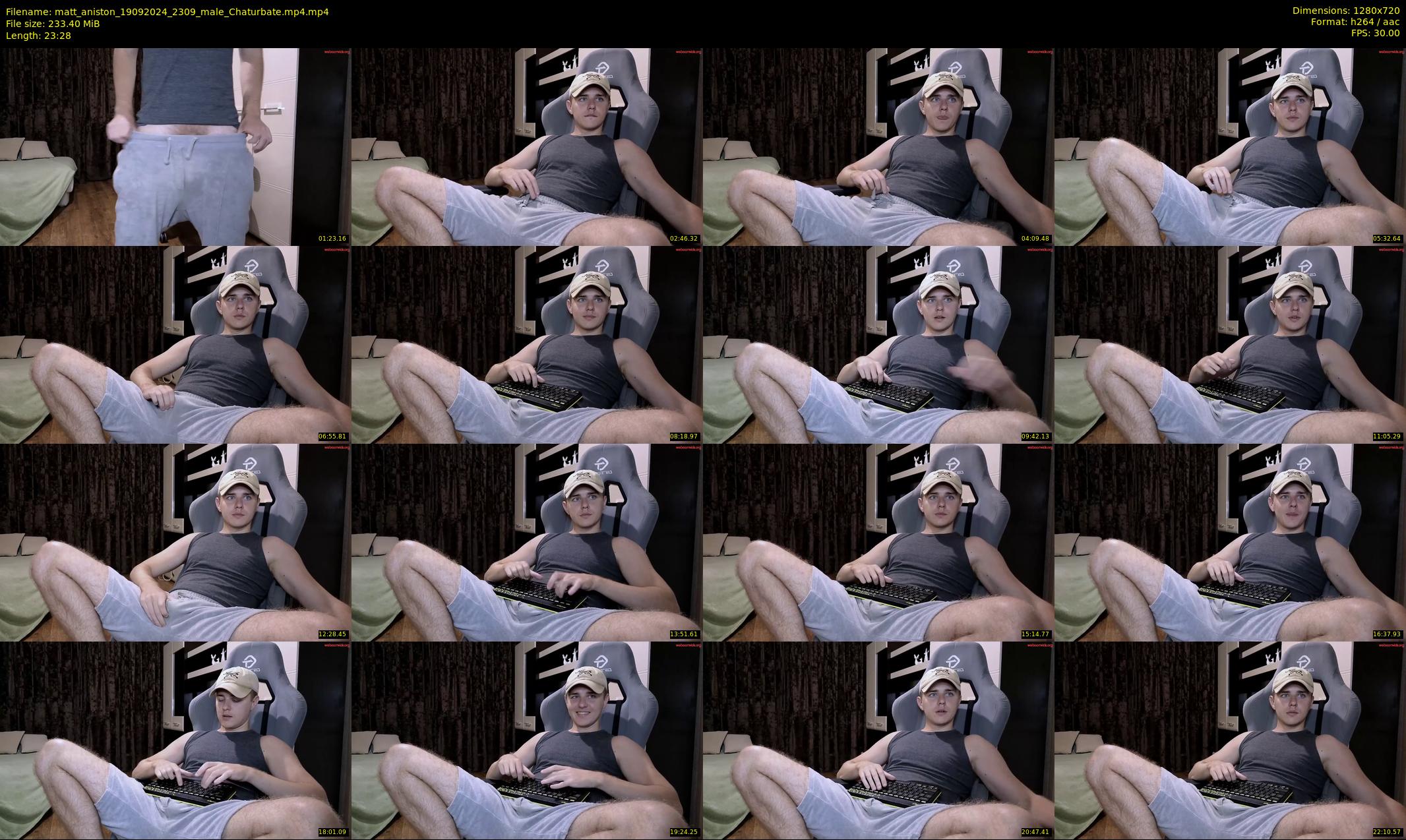 matt_aniston — 24 minute Chaturbate male cam show recording, 720p, Sep 19, 2024