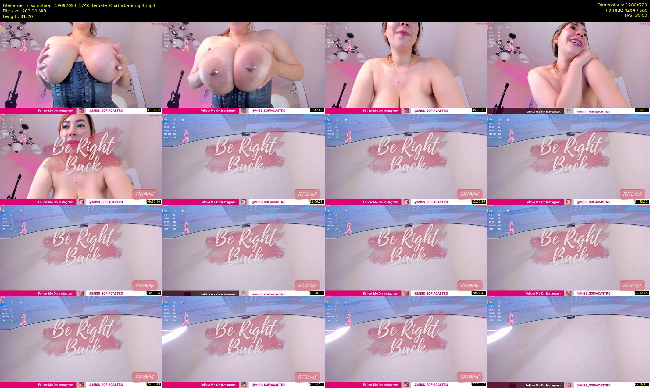 miss_sofiaa_ — 32 minute Chaturbate female cam show recording, 720p, Sep 19, 2024