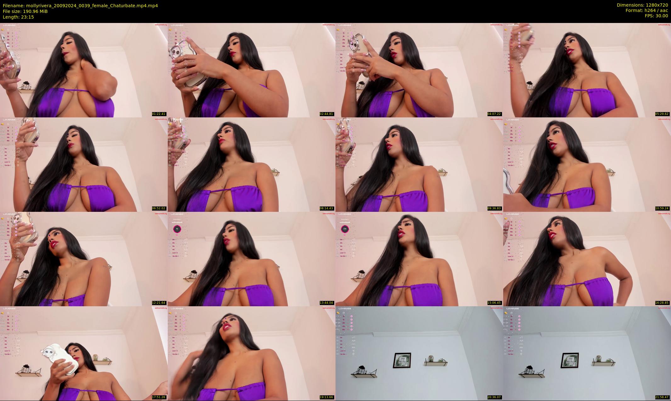 mollyrivera — 24 minute Chaturbate female cam show recording, 720p, Sep 20, 2024