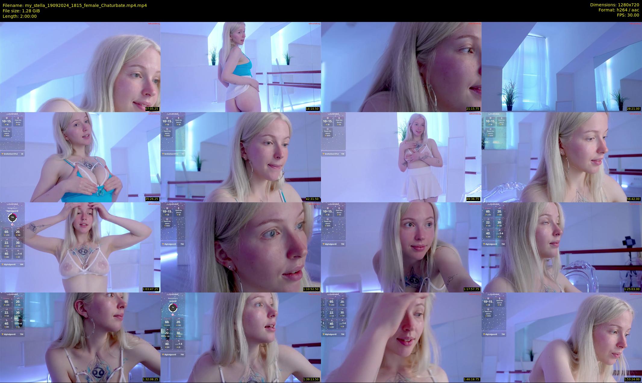 my_stella — 120 minute Chaturbate female cam show recording, 720p, Sep 19, 2024