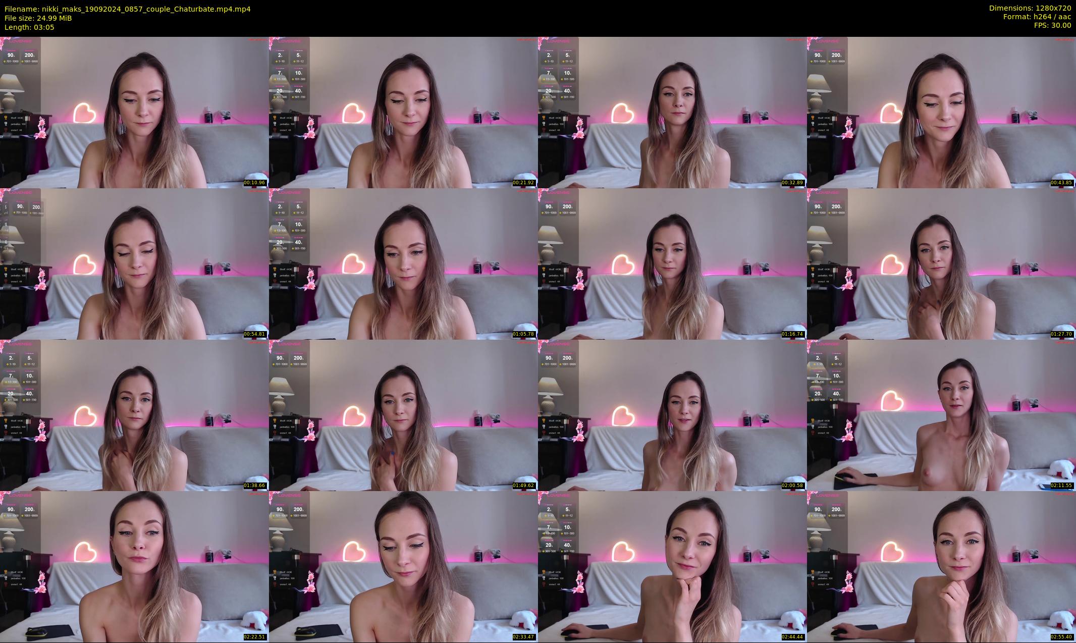 nikki_maks — 4 minute Chaturbate couple cam show recording, 720p, Sep 19, 2024
