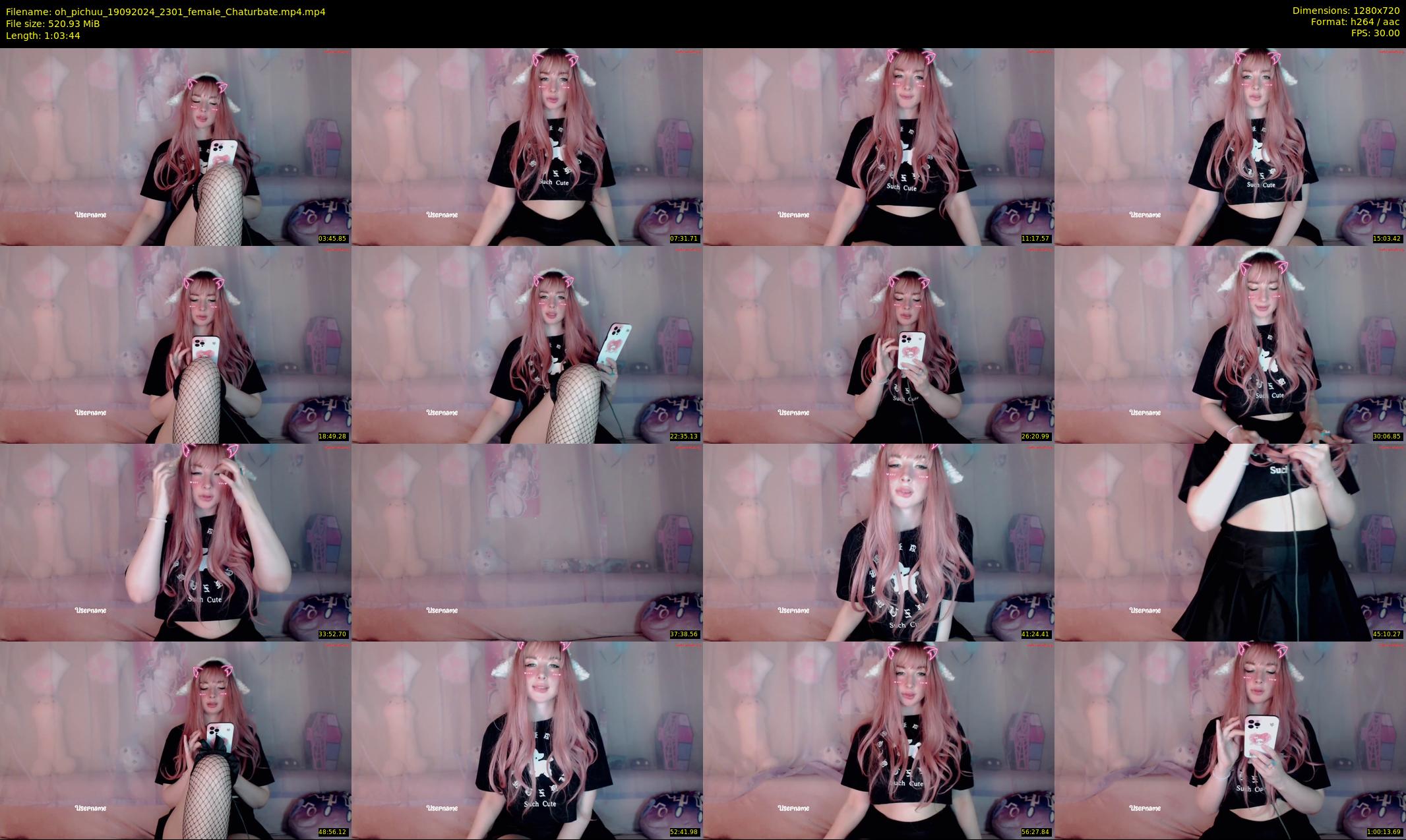 oh_pichuu — 64 minute Chaturbate female cam show recording, 720p, Sep 19, 2024