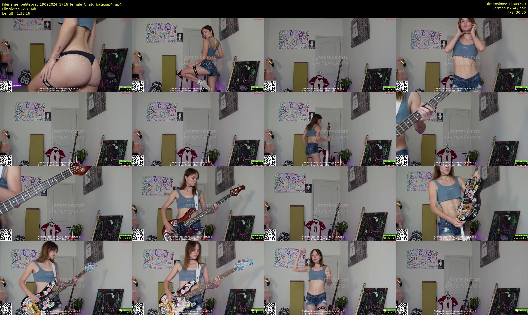 petitebrat — 91 minute Chaturbate female cam show recording, 720p, Sep 19, 2024