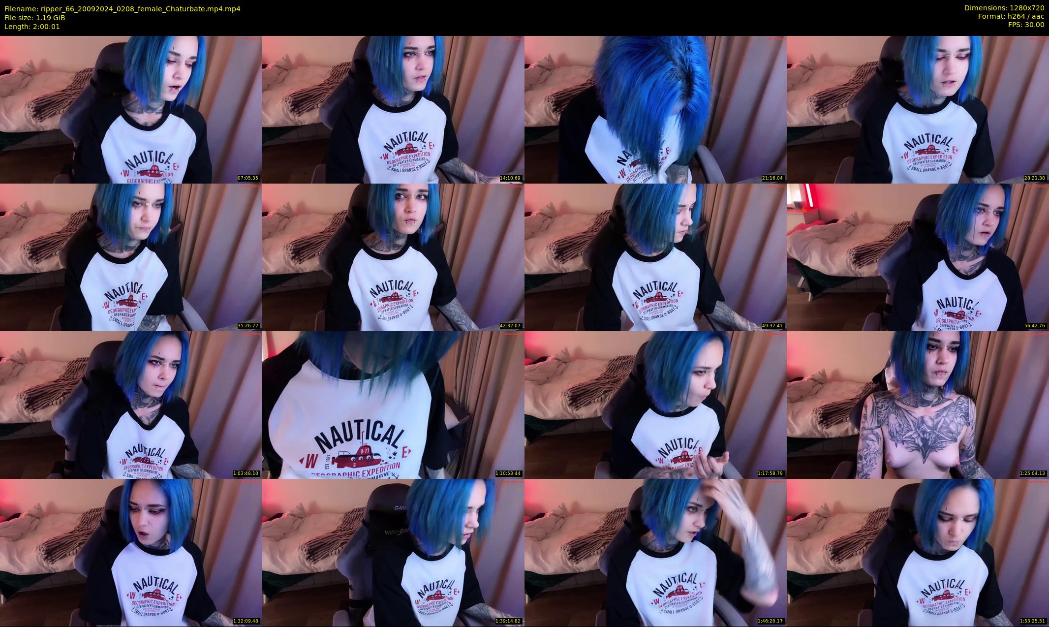 ripper_66 — 121 minute Chaturbate female cam show recording, 720p, Sep 20, 2024