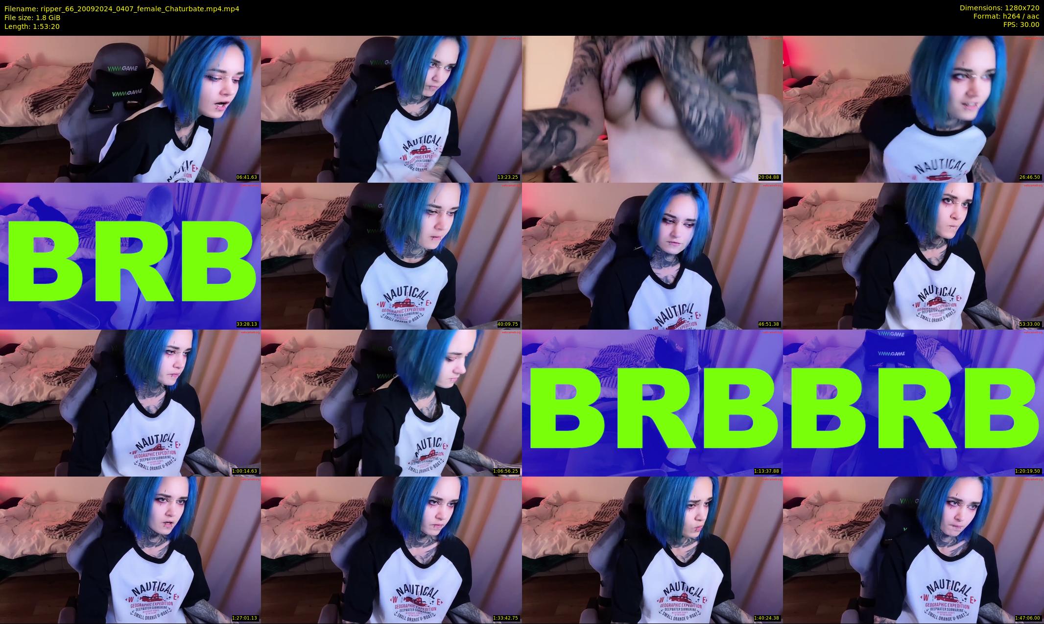 ripper_66 — 114 minute Chaturbate female cam show recording, 720p, Sep 20, 2024