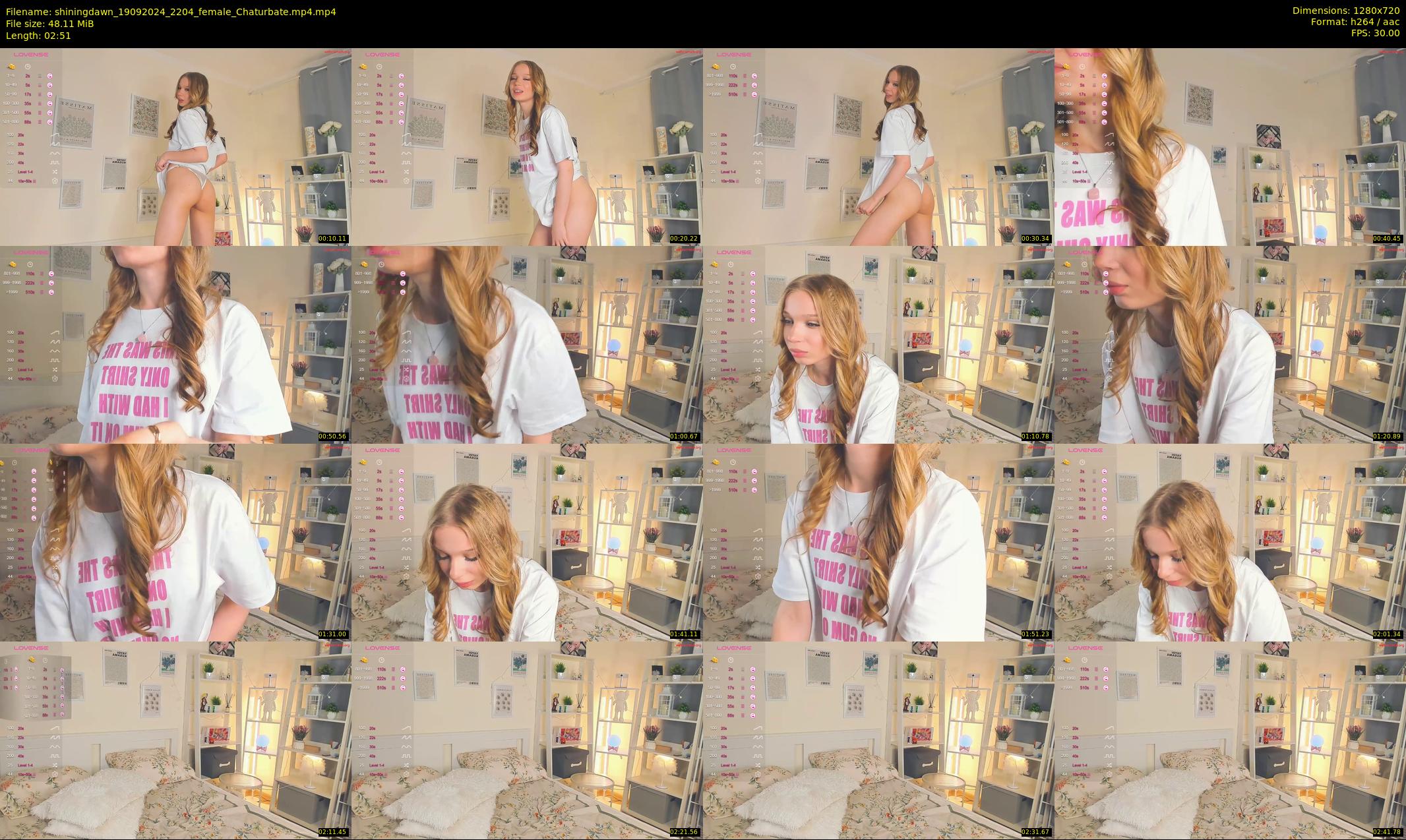 shiningdawn — 3 minute Chaturbate female cam show recording, 720p, Sep 19, 2024