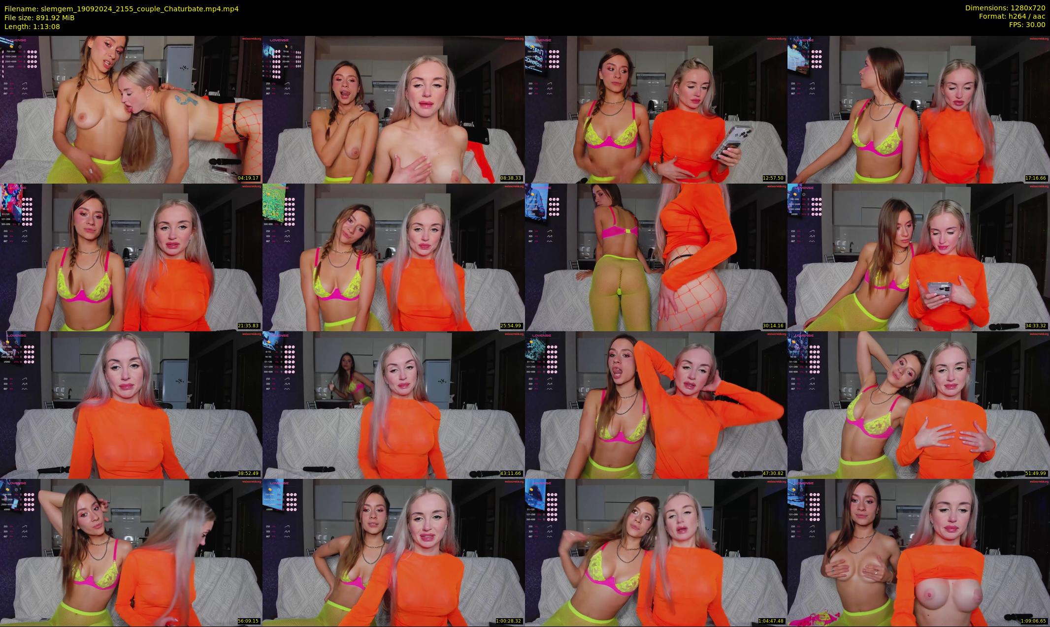 slemgem — 74 minute Chaturbate couple cam show recording, 720p, Sep 19, 2024