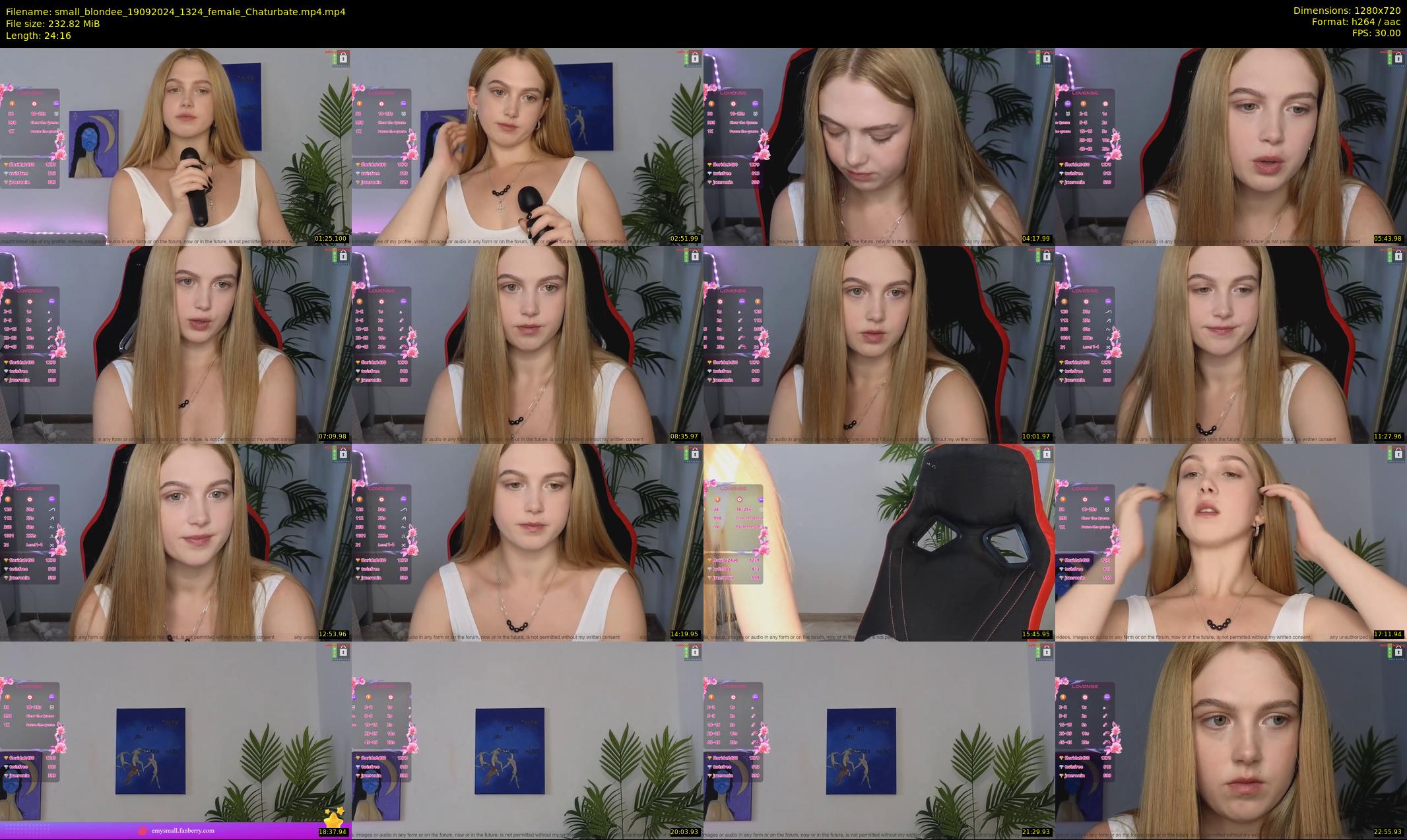 small_blondee — 25 minute Chaturbate female cam show recording, 720p, Sep 19, 2024