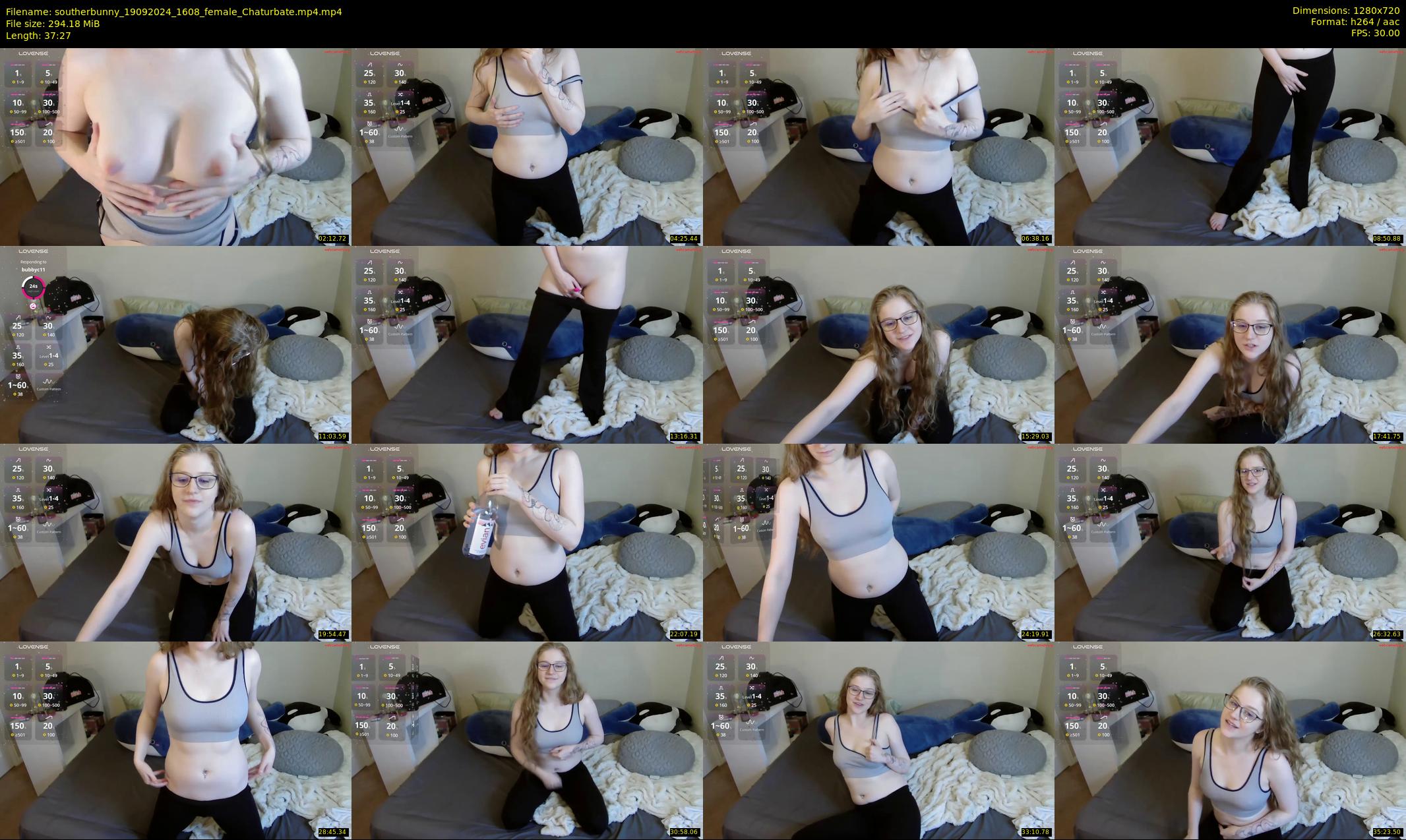 southerbunny — 38 minute Chaturbate female cam show recording, 720p, Sep 19, 2024