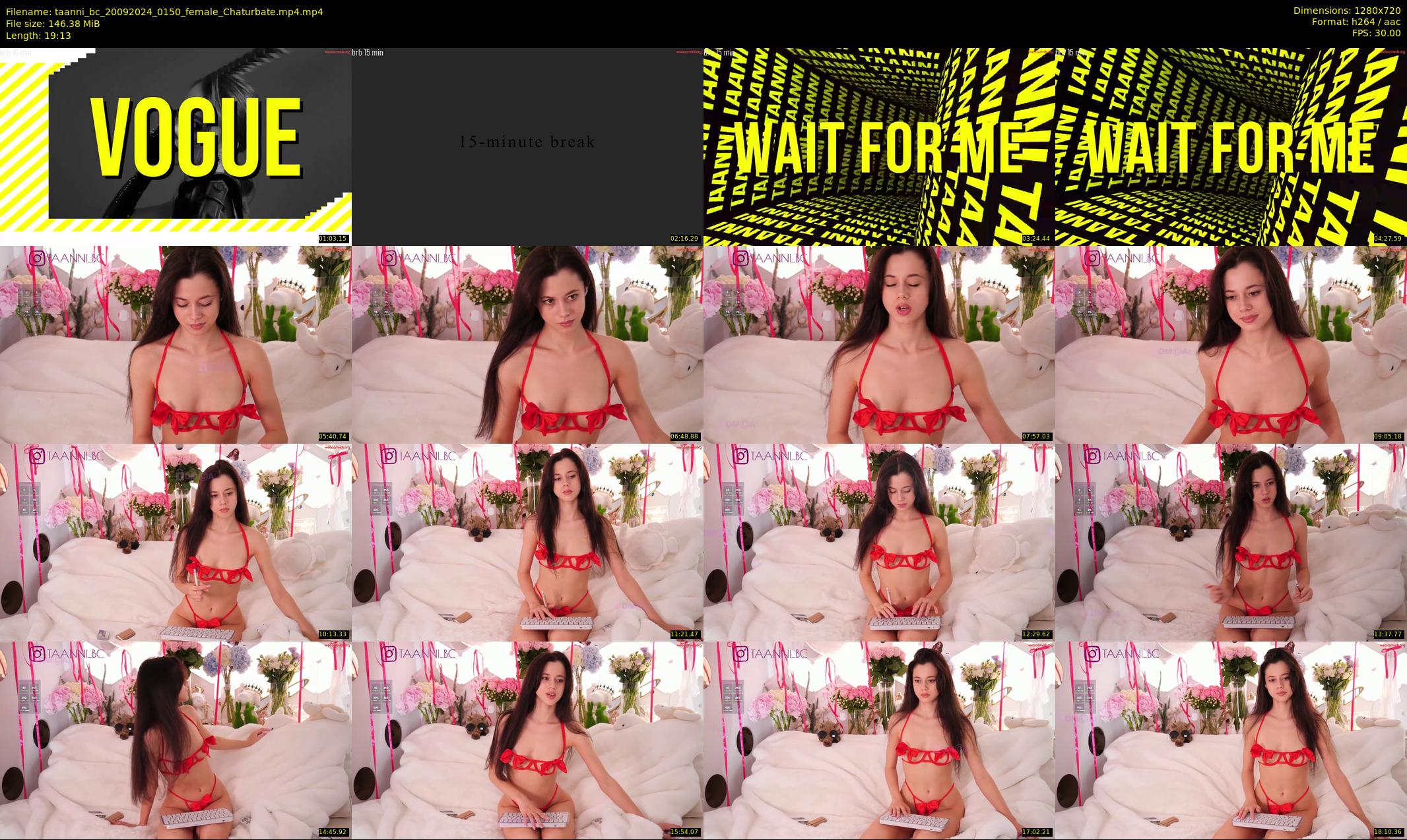 taanni_bc — 20 minute Chaturbate female cam show recording, 720p, Sep 20, 2024