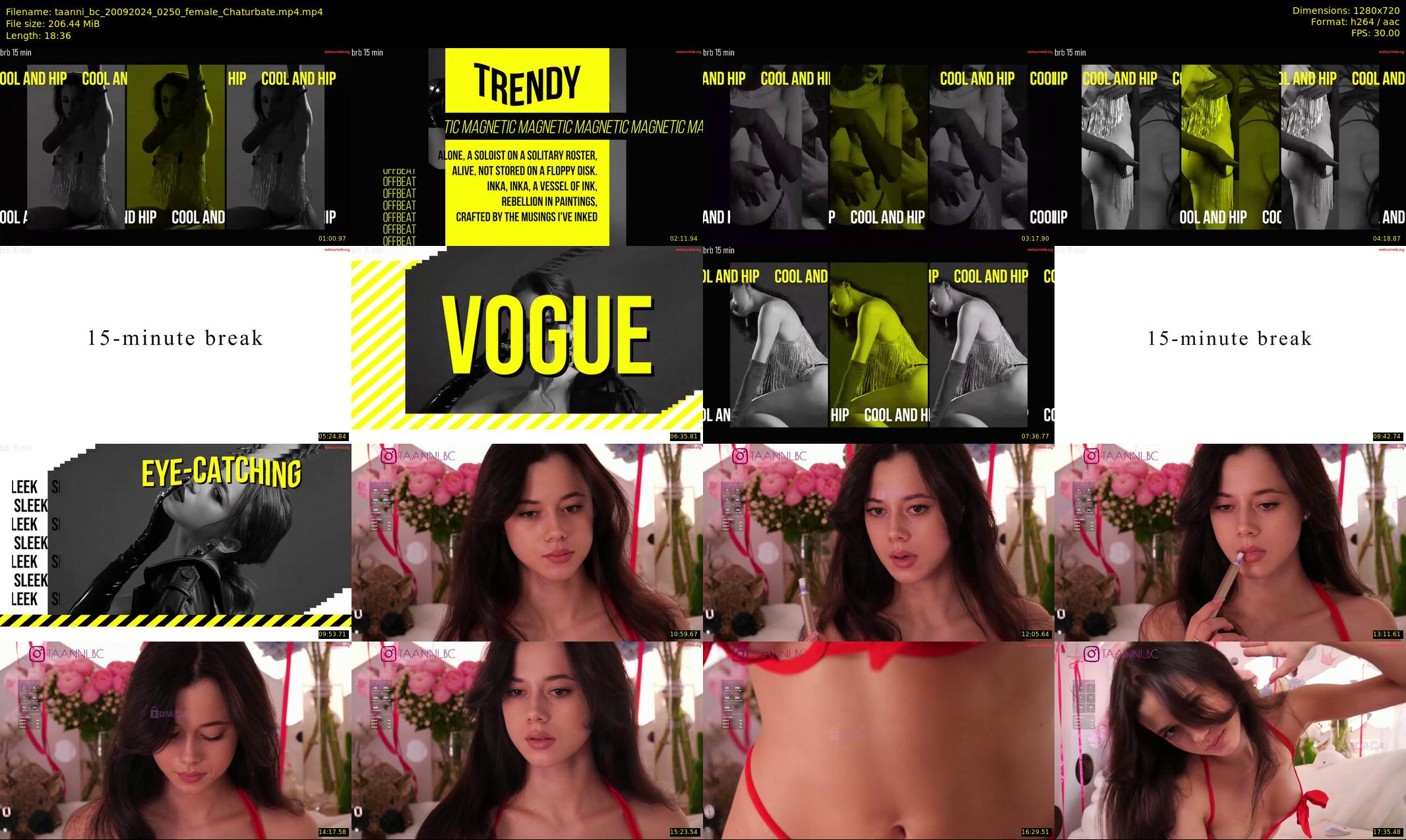 taanni_bc — 19 minute Chaturbate female cam show recording, 720p, Sep 20, 2024