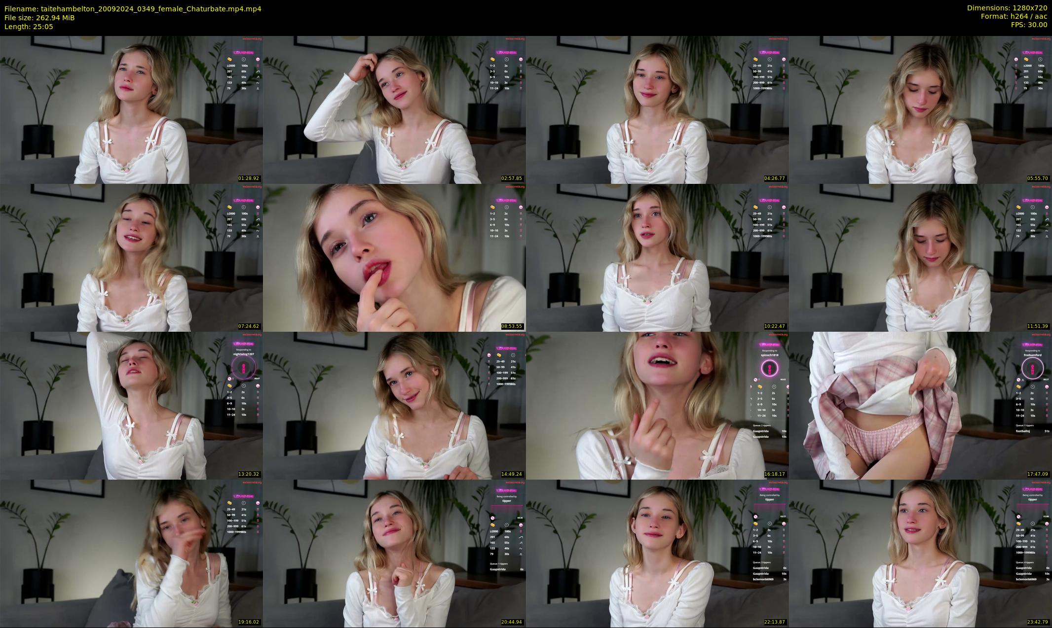 taitehambelton — 26 minute Chaturbate female cam show recording, 720p, Sep 20, 2024