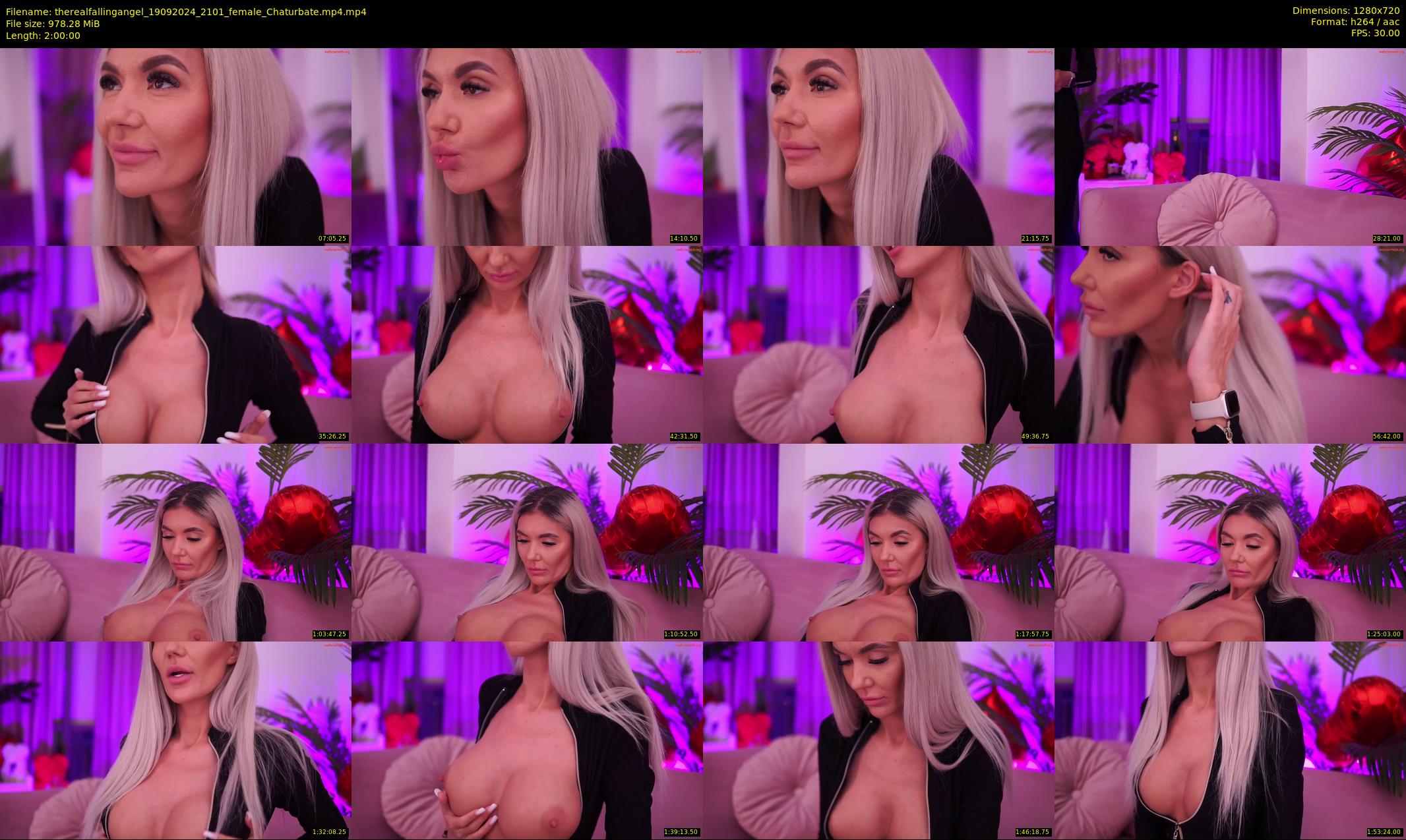 therealfallingangel — 120 minute Chaturbate female cam show recording, 720p, Sep 19, 2024