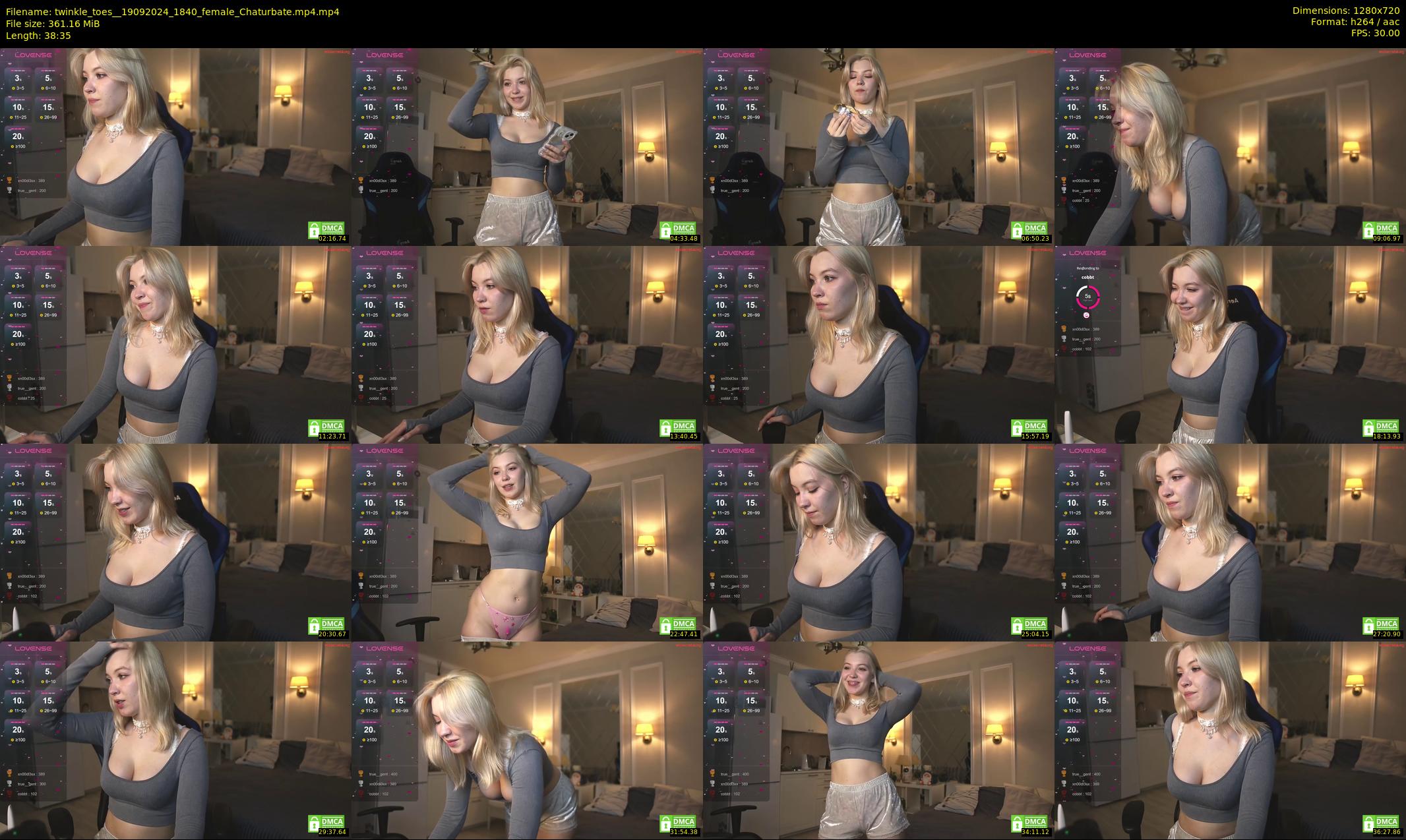 twinkle_toes_ — 39 minute Chaturbate female cam show recording, 720p, Sep 19, 2024