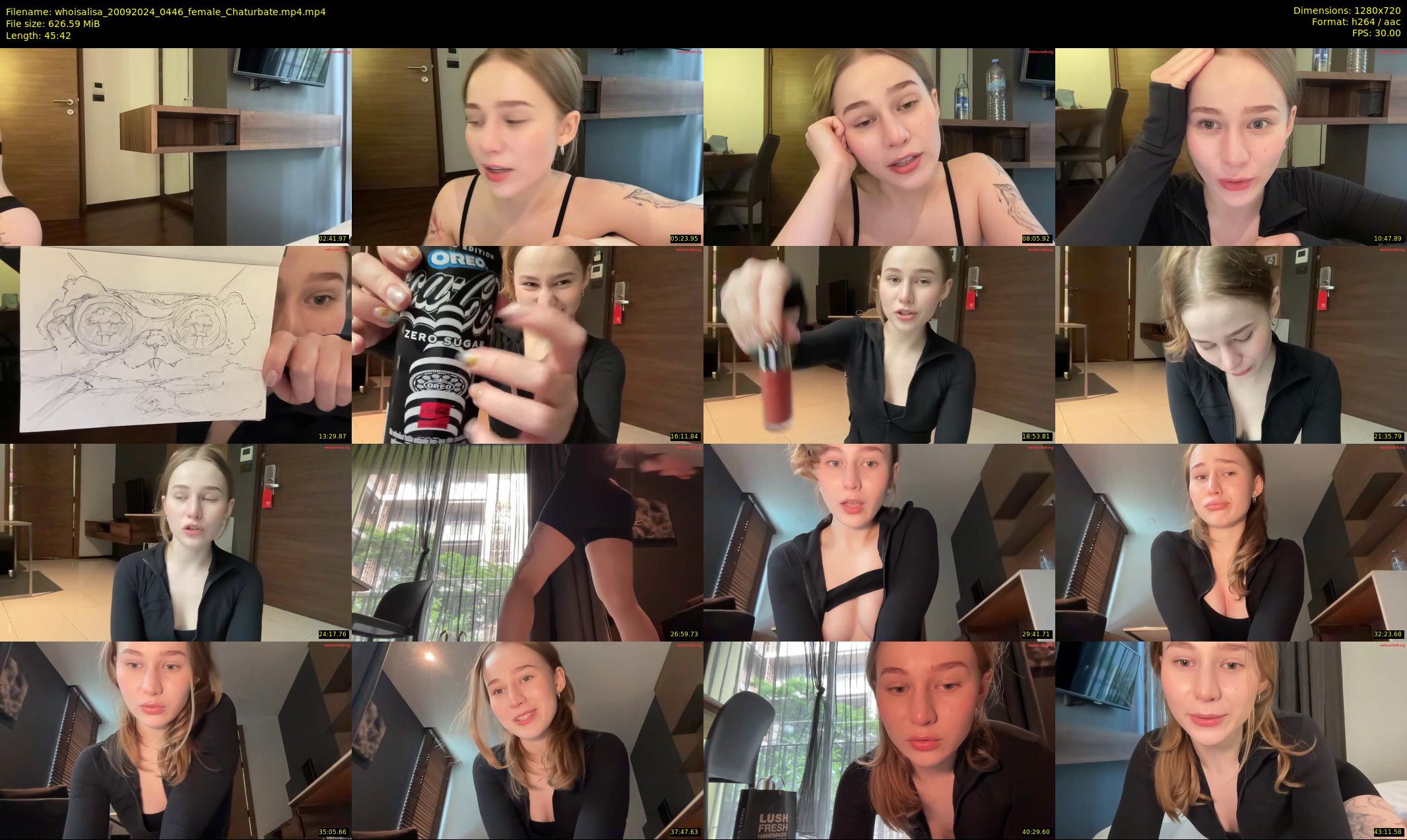 whoisalisa — 46 minute Chaturbate female cam show recording, 720p, Sep 20, 2024