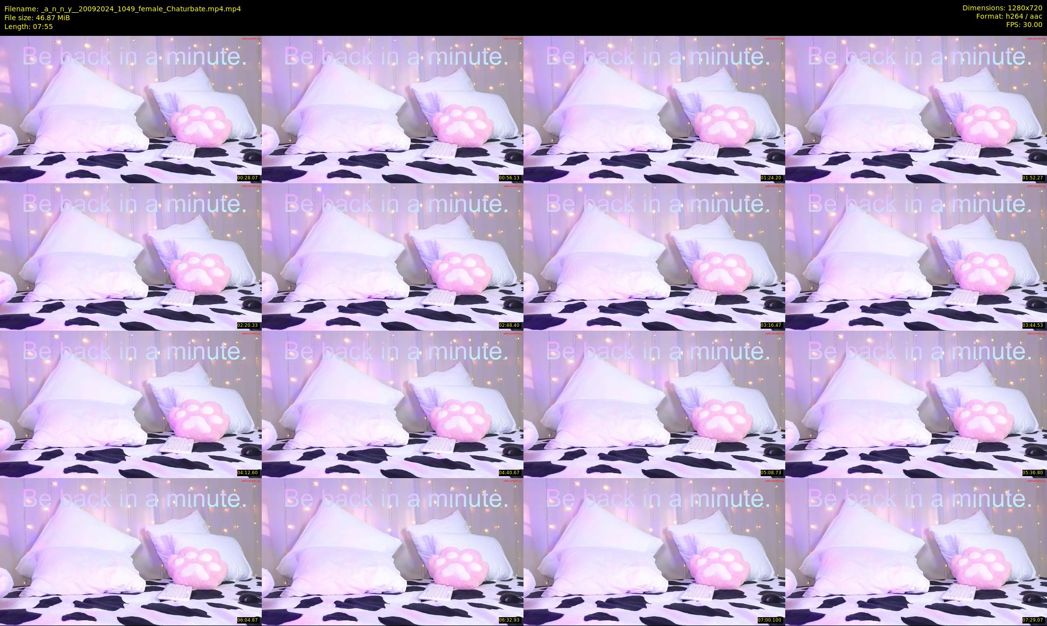 _a_n_n_y_ — 8 minute Chaturbate female cam show recording, 720p, Sep 20, 2024