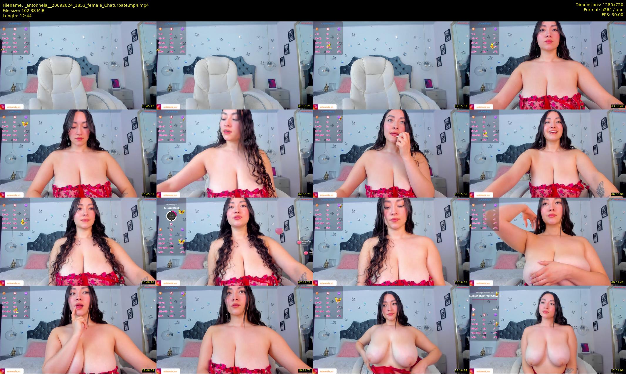 _antonnela_ — 13 minute Chaturbate female cam show recording, 720p, Sep 20, 2024