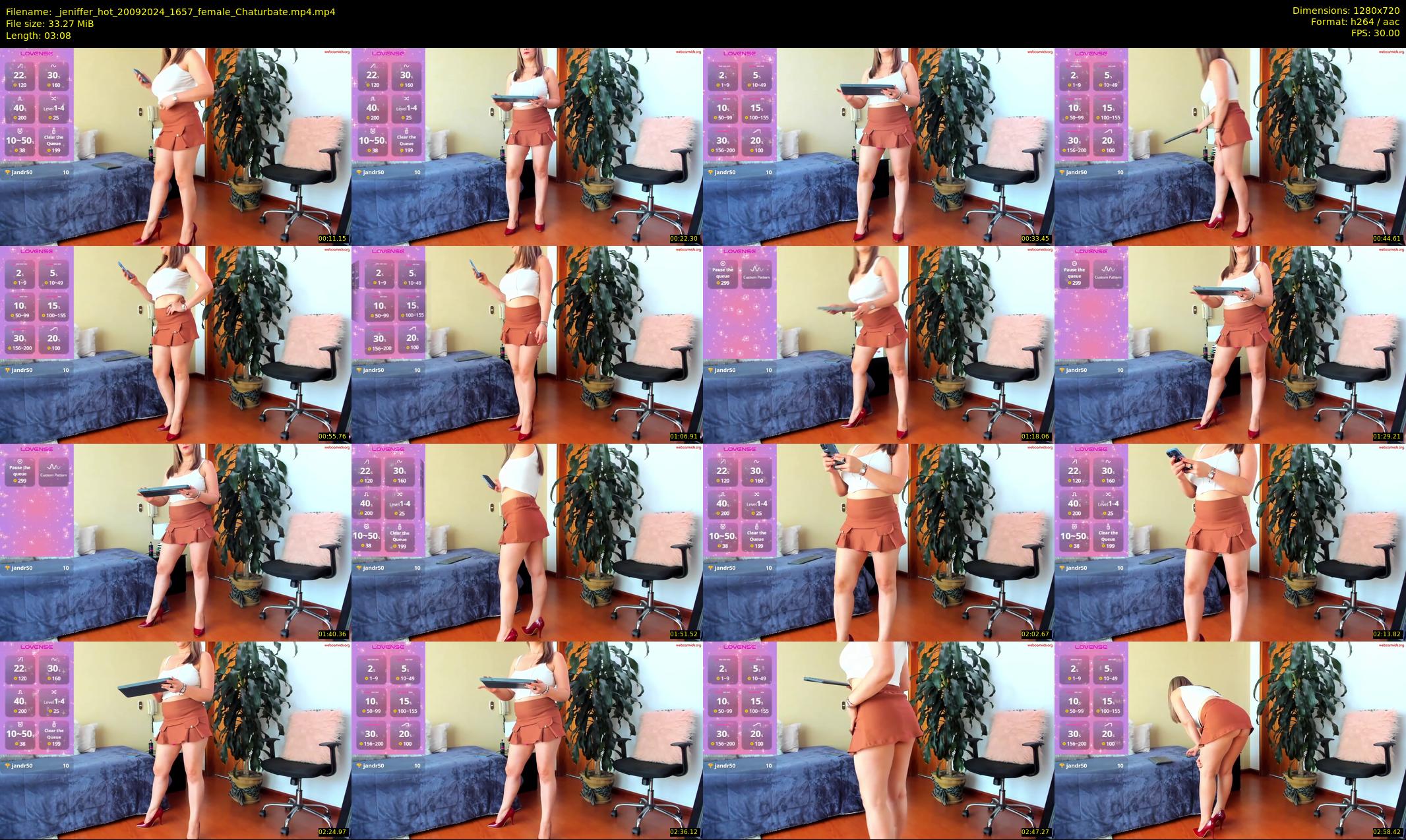 _jeniffer_hot — 4 minute Chaturbate female cam show recording, 720p, Sep 20, 2024