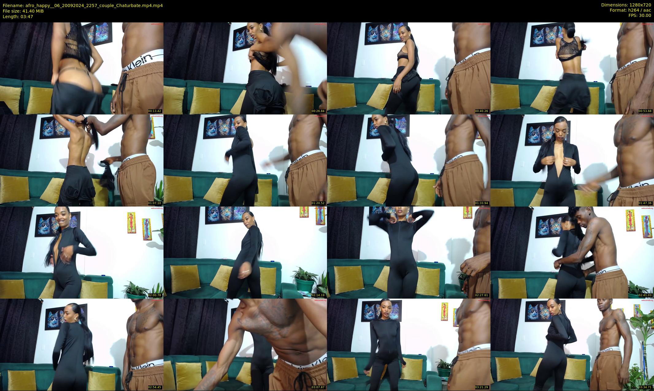 afro_happy__06 — 4 minute Chaturbate couple cam show recording, 720p, Sep 20, 2024