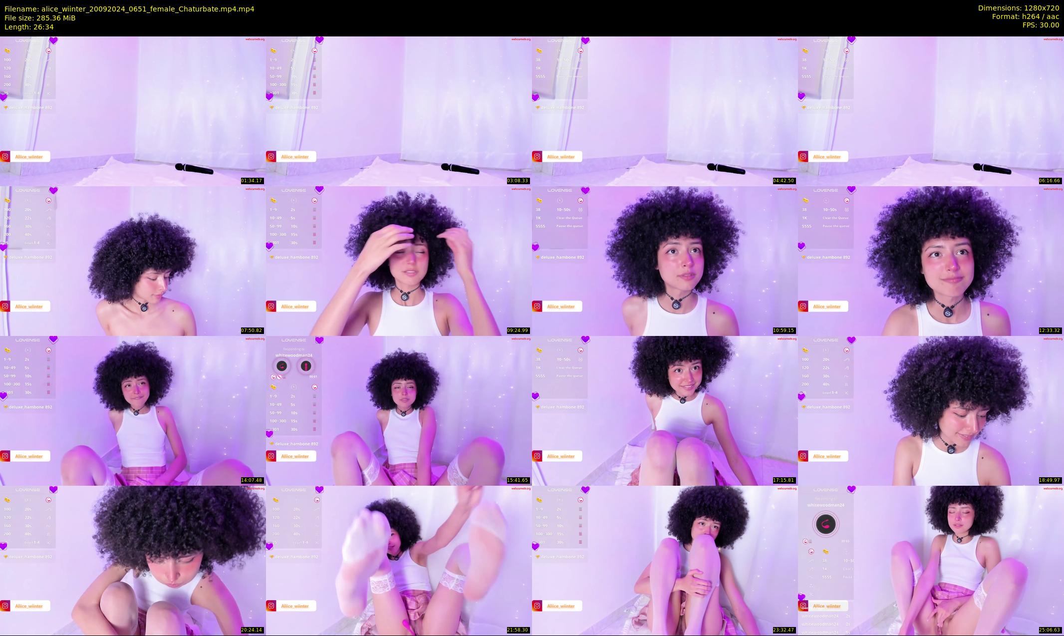 alice_wiinter — 27 minute Chaturbate female cam show recording, 720p, Sep 20, 2024
