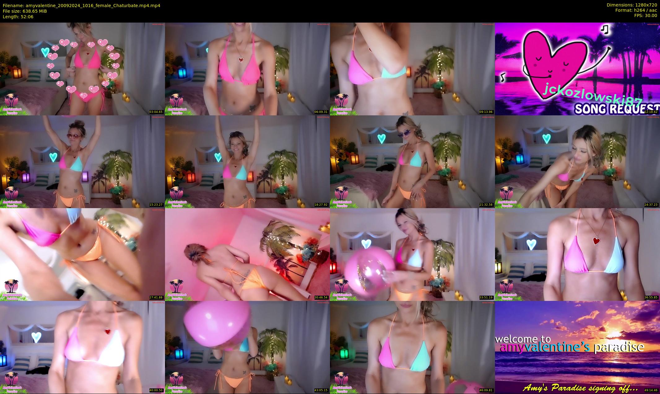 amyvalentine — 53 minute Chaturbate female cam show recording, 720p, Sep 20, 2024