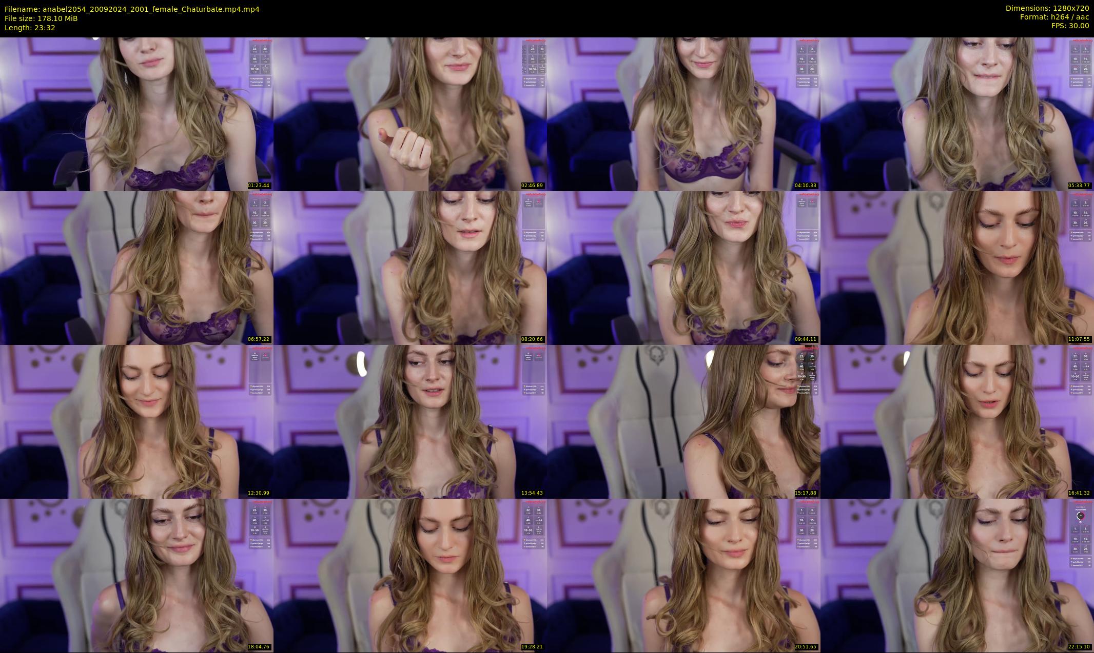 anabel2054 — 24 minute Chaturbate female cam show recording, 720p, Sep 20, 2024