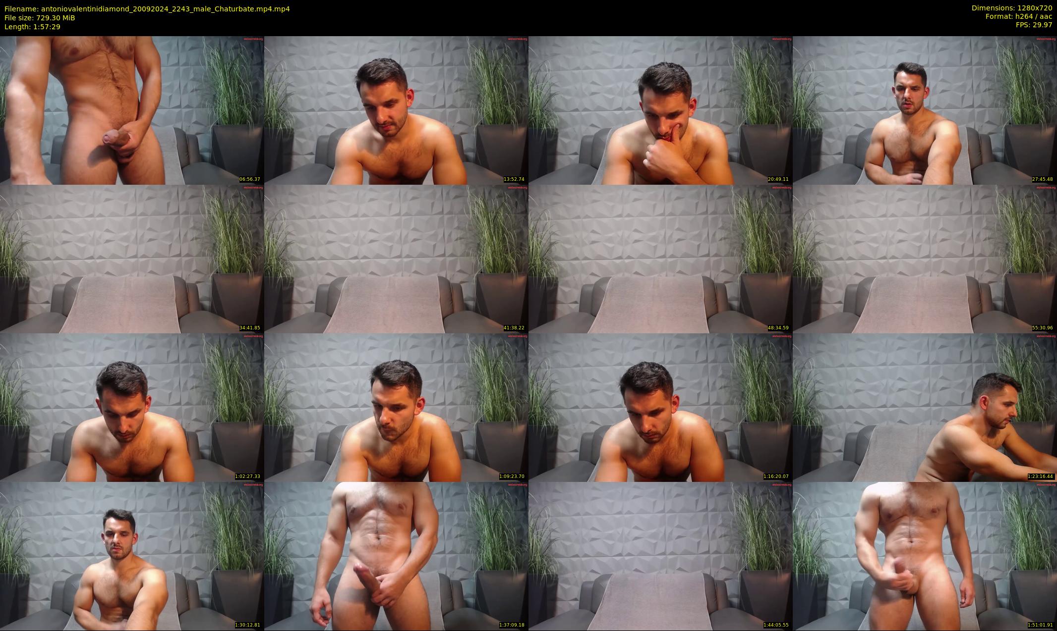 antoniovalentinidiamond — 118 minute Chaturbate male cam show recording, 720p, Sep 20, 2024