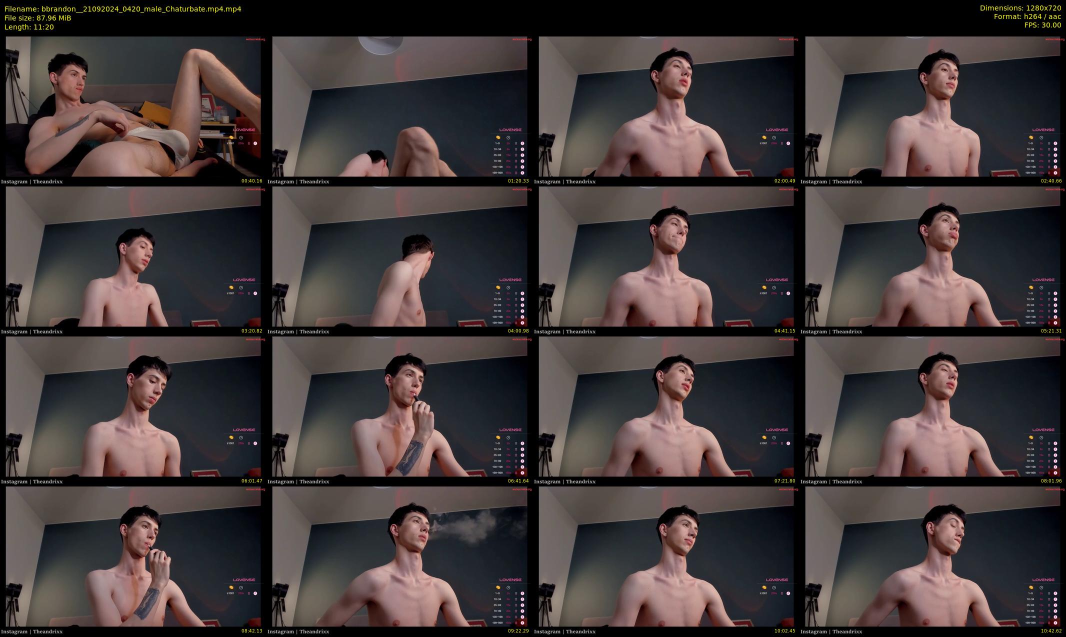 bbrandon_ — 12 minute Chaturbate male cam show recording, 720p, Sep 21, 2024